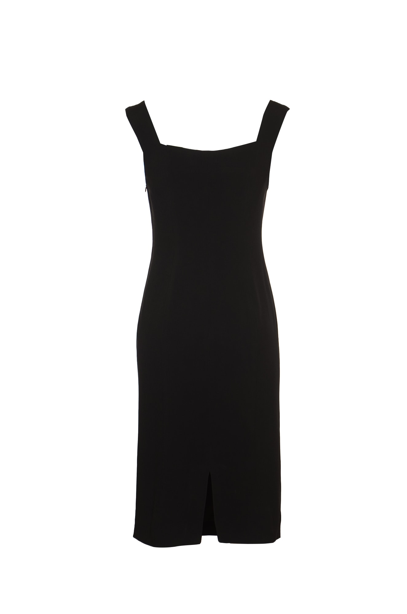 Shop Federica Tosi Sleeveless Fitted Dress In Black