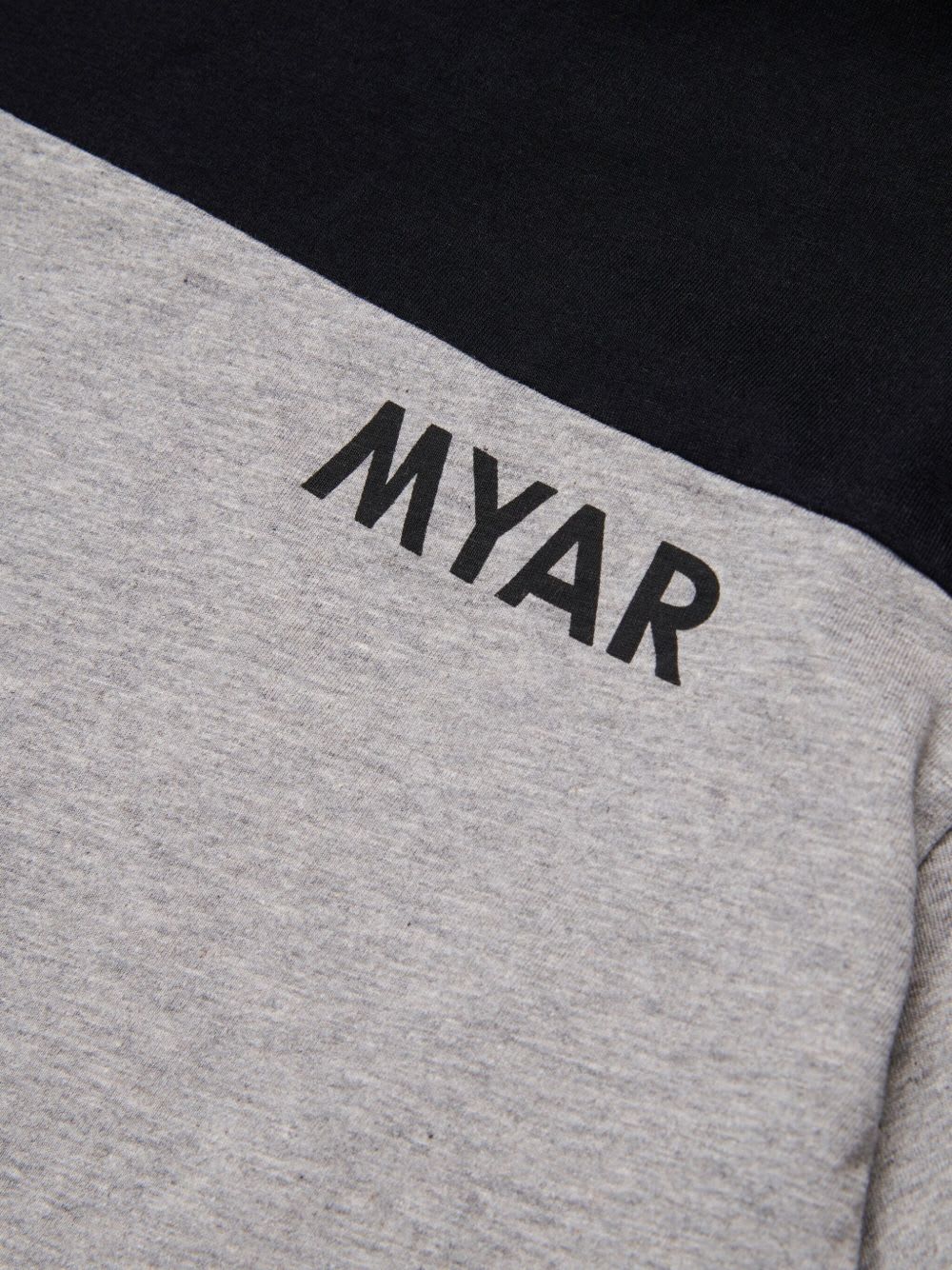 Myar Two-tone Cotton T-shirt In Gray