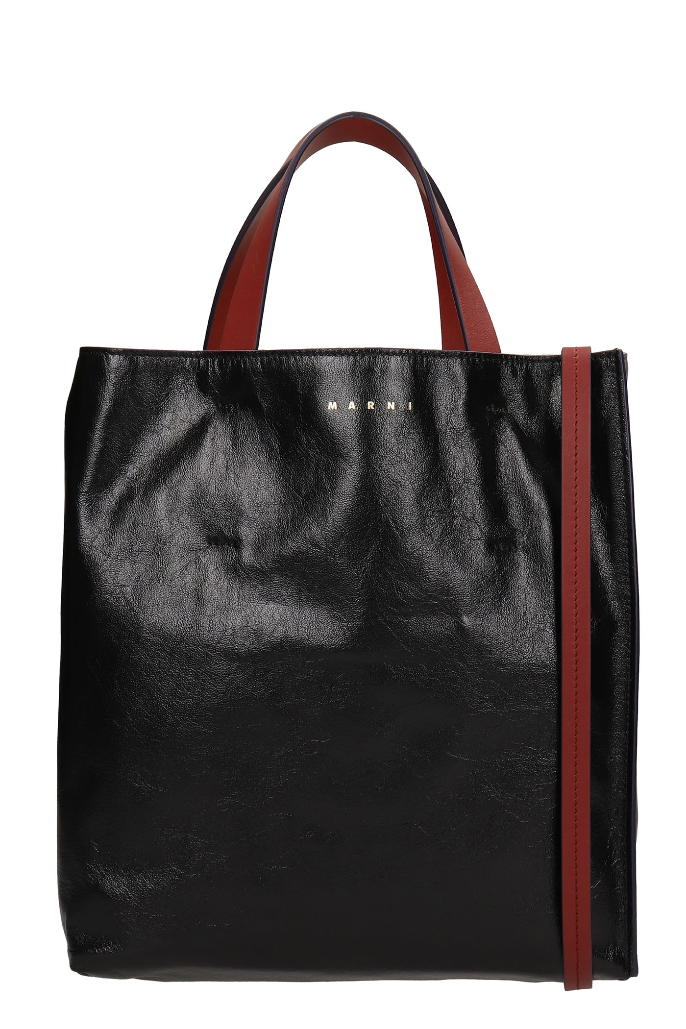 Marni Museo Soft Tote In Black Leather