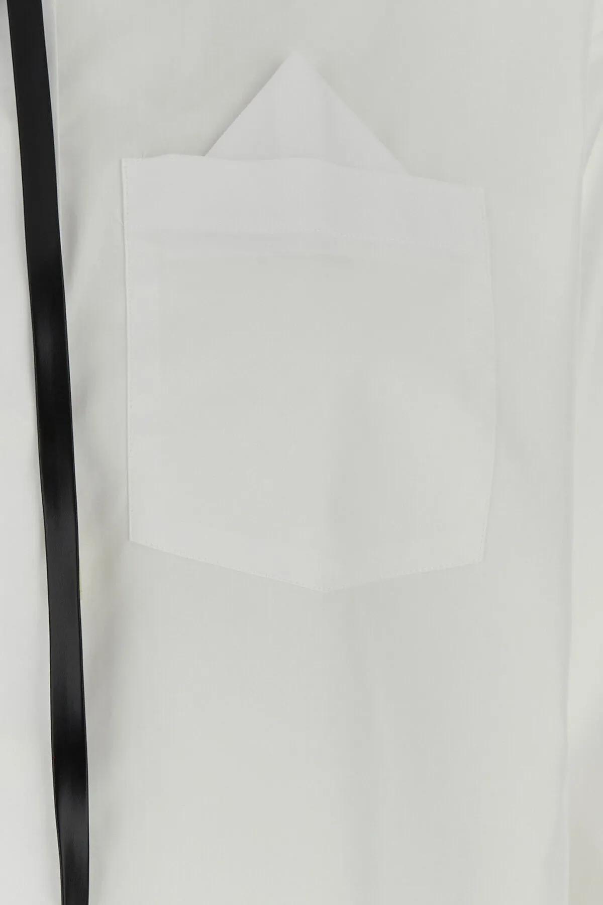 Shop Sportmax White Poplin Gesso Shirt