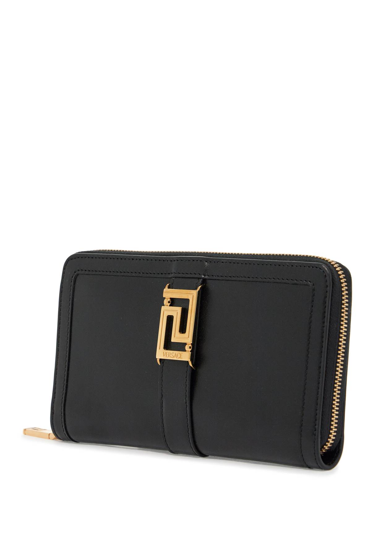 Shop Versace Wallet In Black- Gold (black)