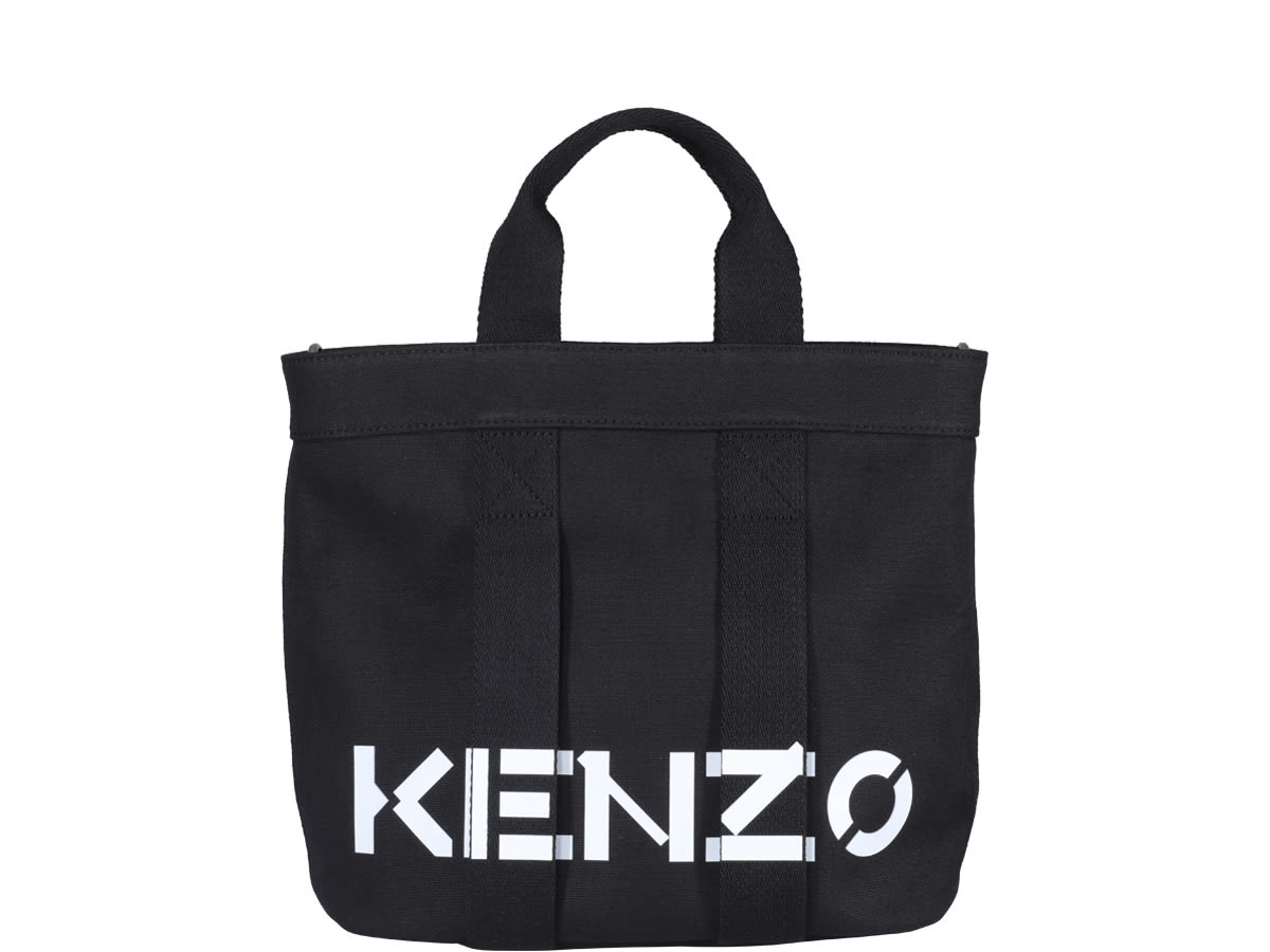 Kenzo Logo Tote Bag In Black | ModeSens