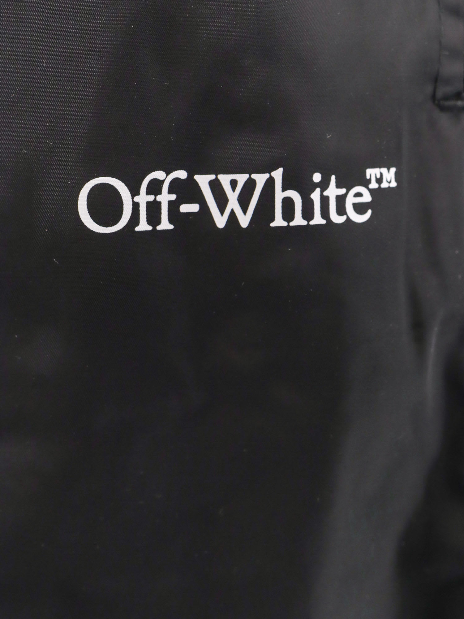 Shop Off-white Swim Trunk In Black/white