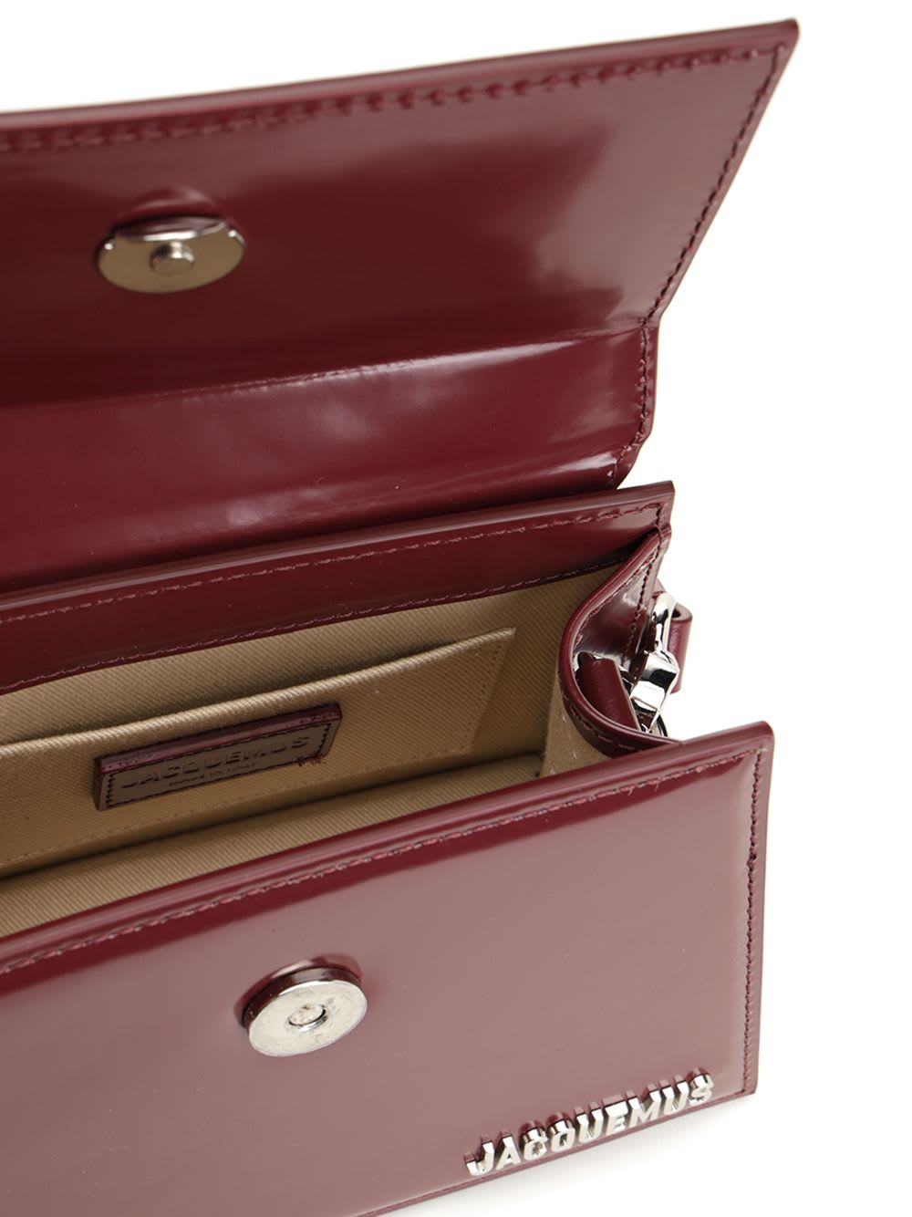 Jacquemus Womens Burgundy Medium Chiquito Buckle Leather Top-handle Bag In Burgundy