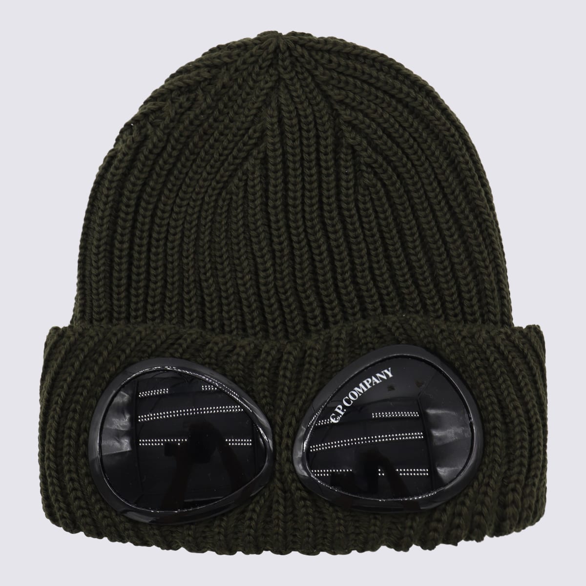 C. P. Company Green Wool Hat