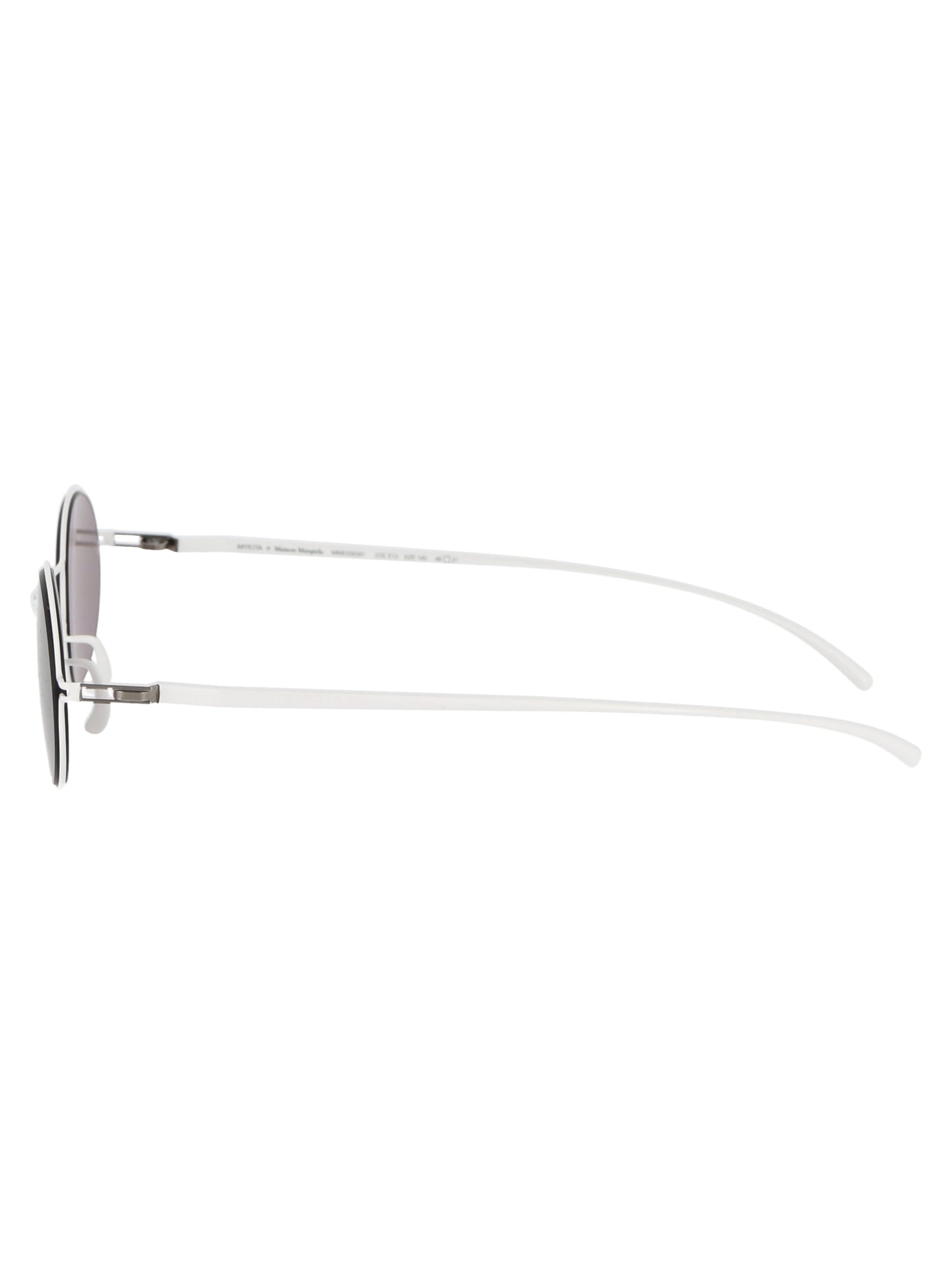 Shop Mykita Mmesse001 Sunglasses In 333 E13 White Warm Grey Flash