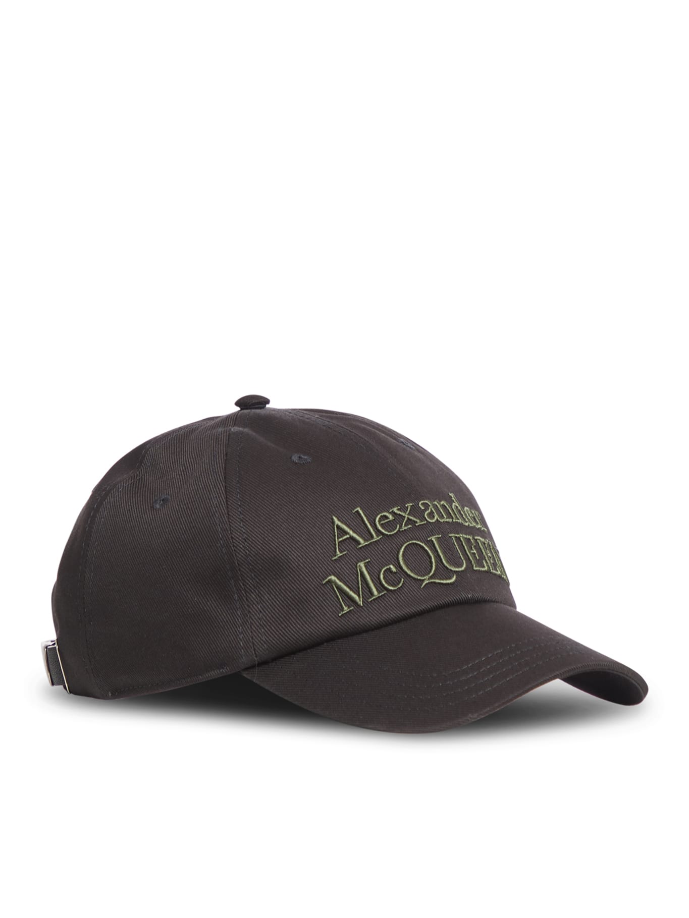 Shop Alexander Mcqueen Hat Stacked In Black Khaki