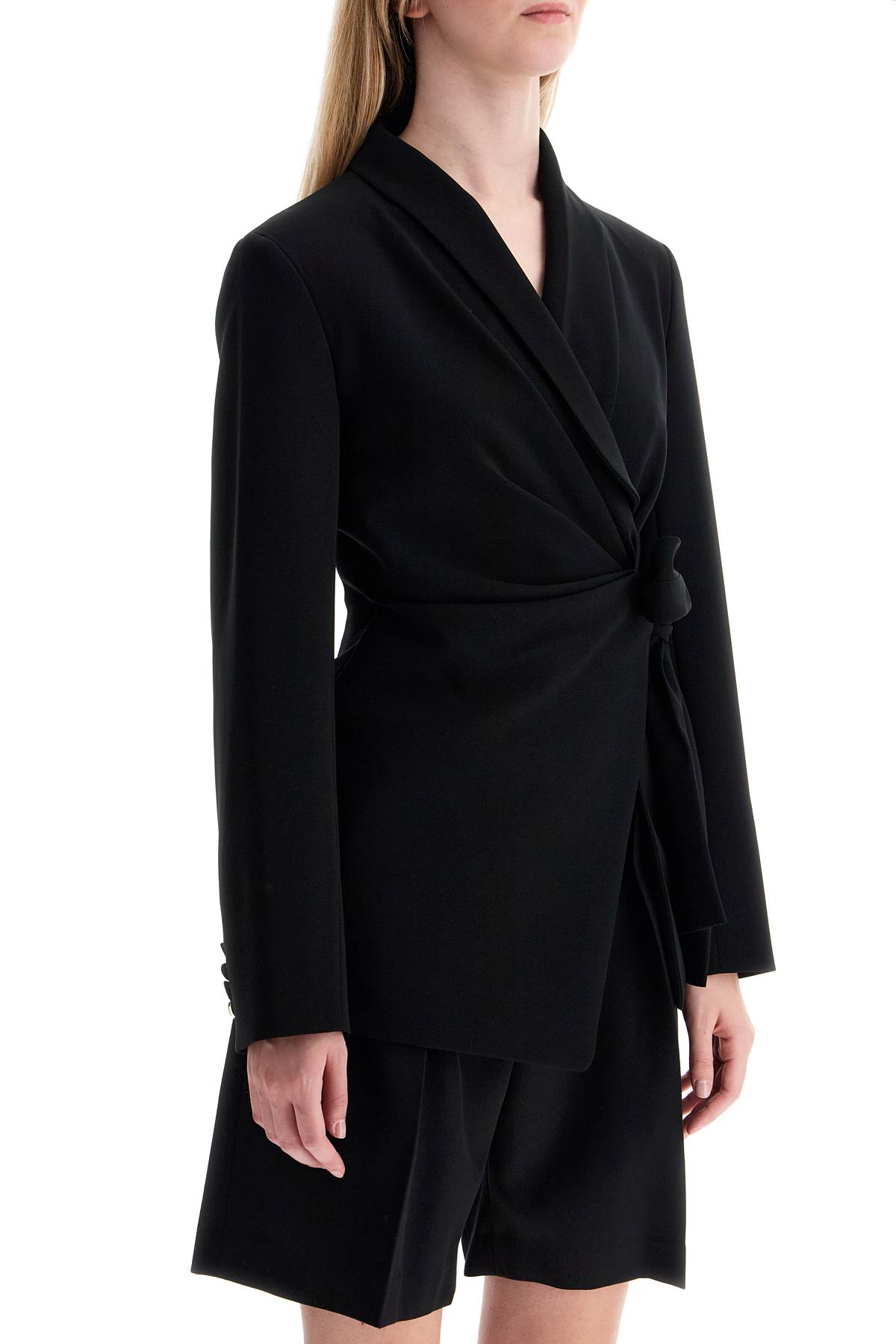 Shop Max Mara Comma Robe Jacket In Nero (black)