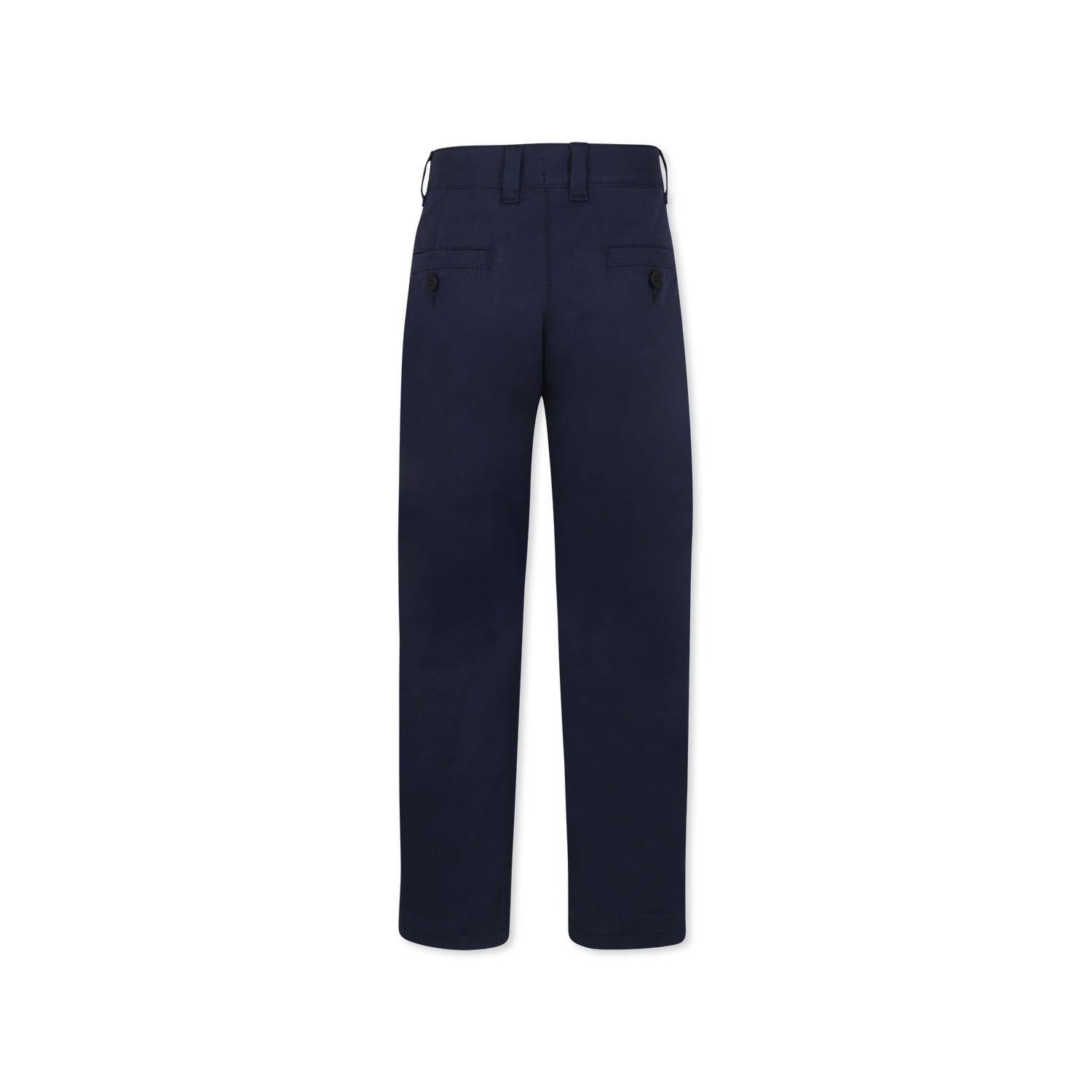 Hugo Boss Blue Trousers For Boy With Patch In Blue