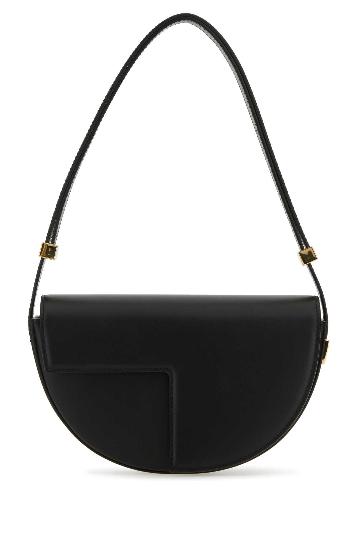Black Leather Le Petit Patou Shoulder Bag