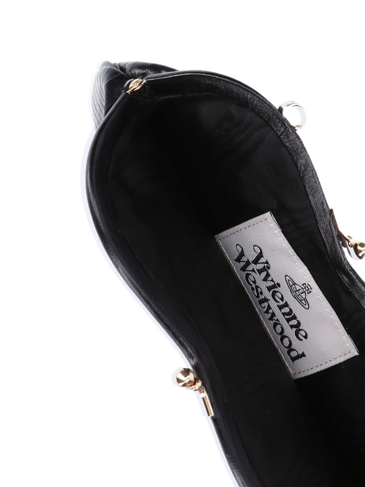 Vivienne Westwood Belle Heart Bag In Black