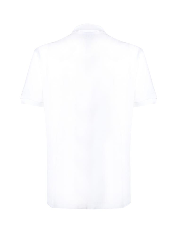 Shop Lacoste Classic-cut Polo In Petit Piqué In White
