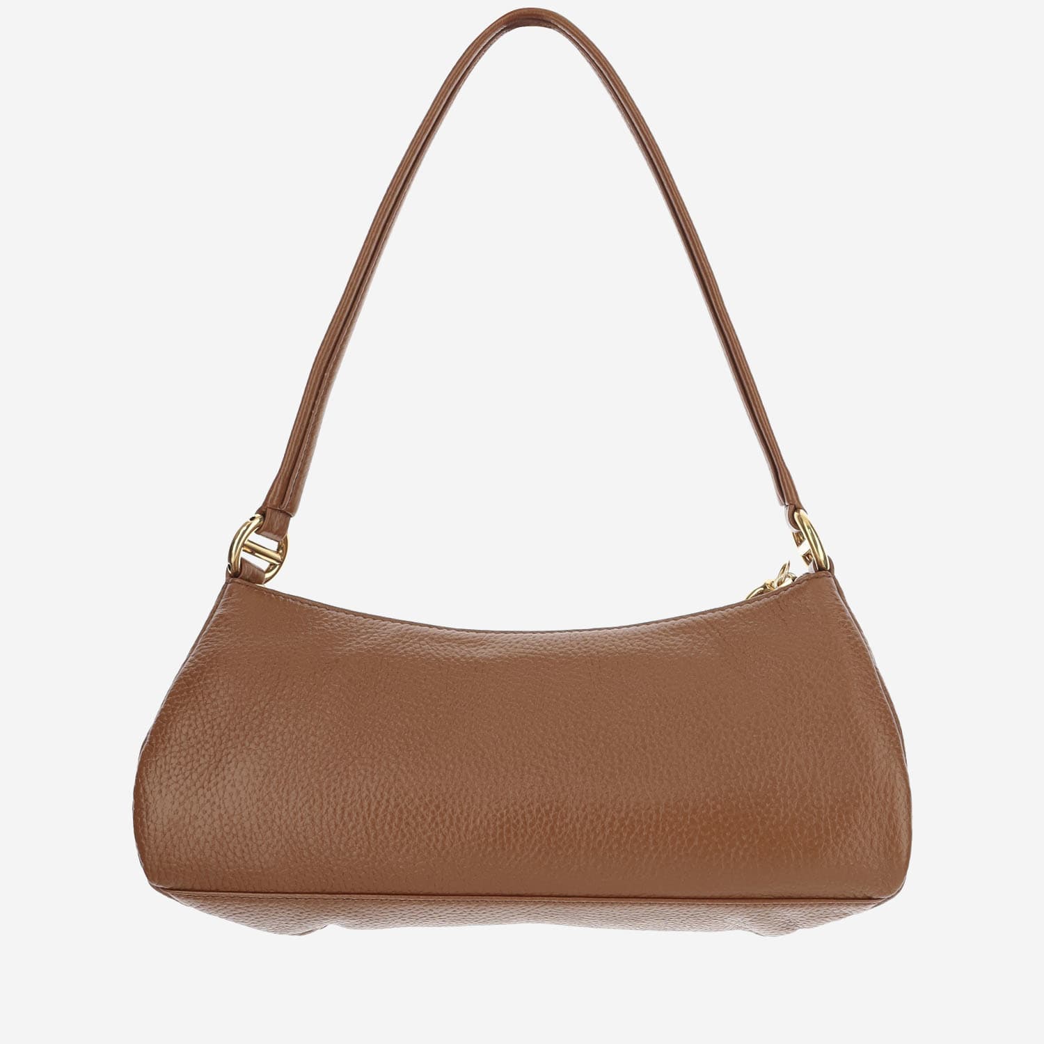 Shop Chloé 99 Leather Shoulder Bag In Brown