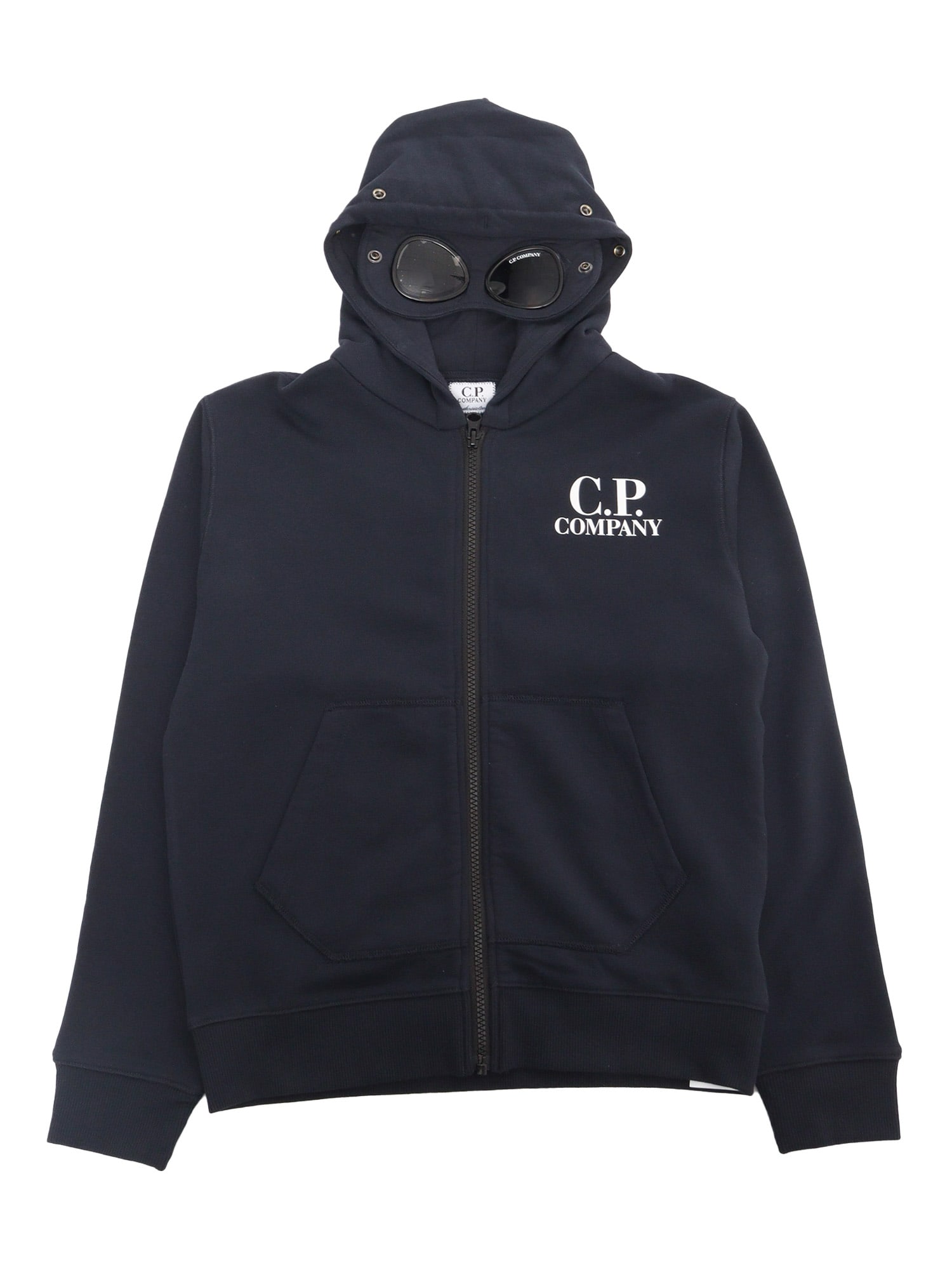 C.p. Company Undersixteen Kids' Black Sweatshirt In Blue