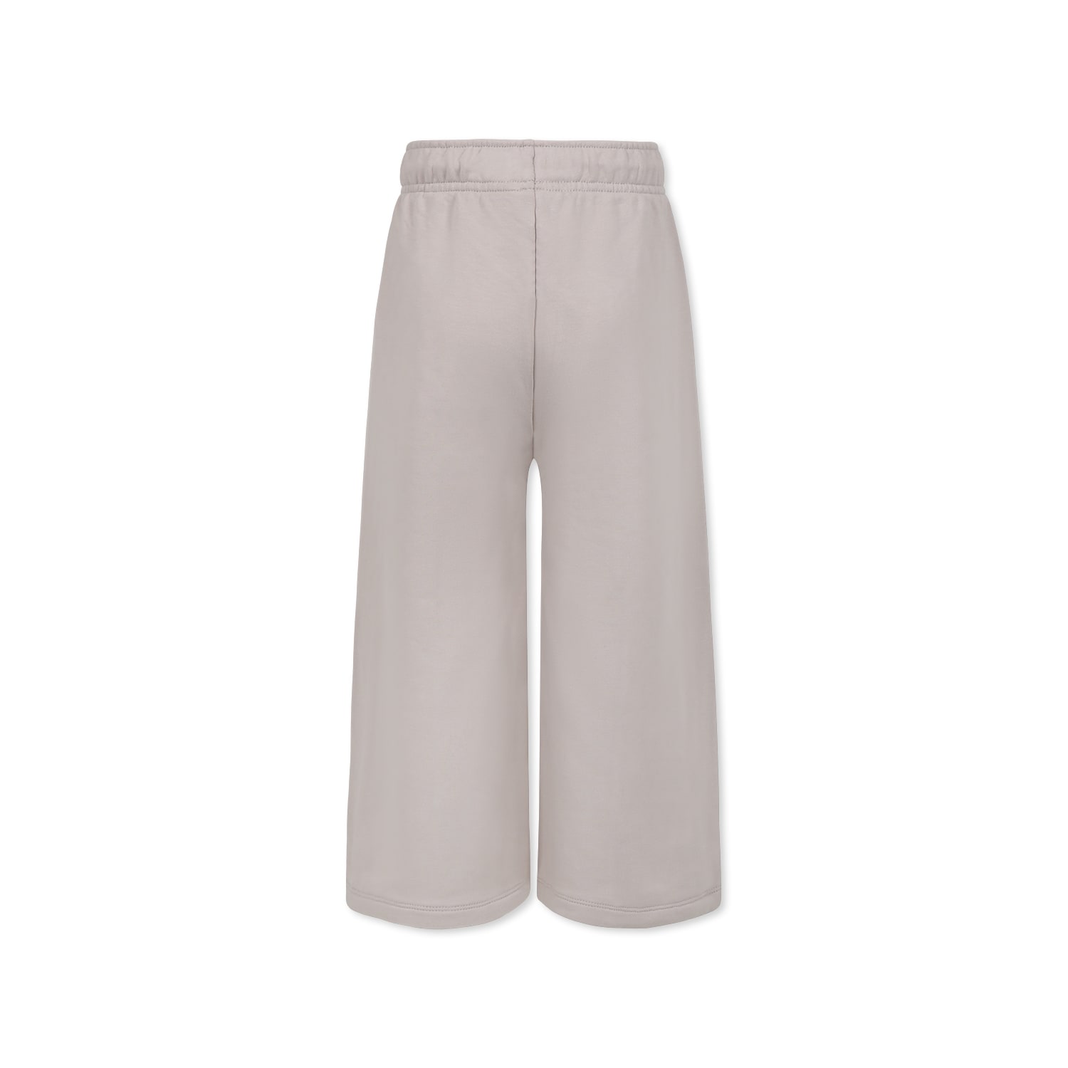 Shop Calvin Klein Ivory Trousers For Girl With Logo