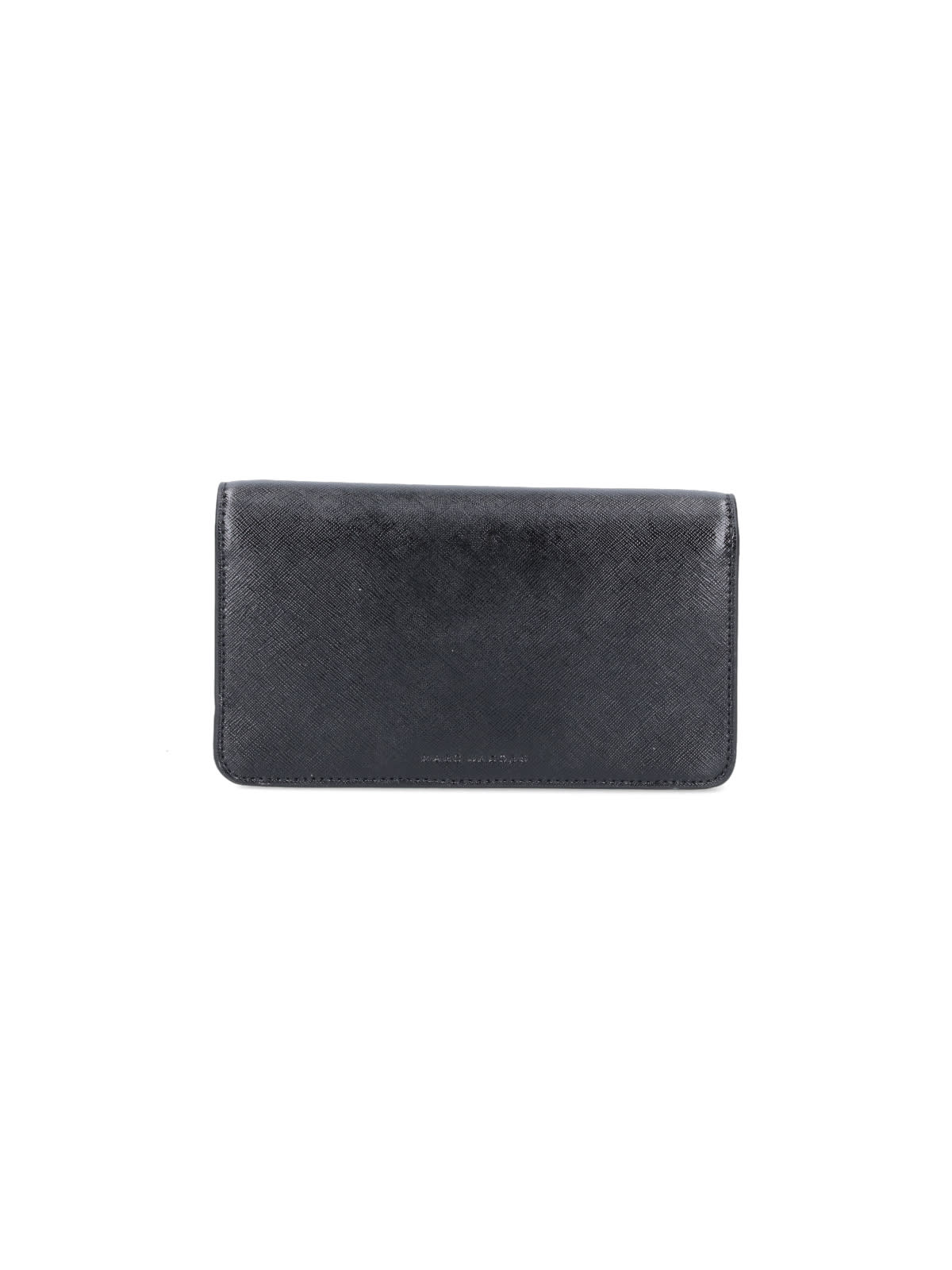 Shop Marc Jacobs The Longshot Shoulder Strap Wallet In Black