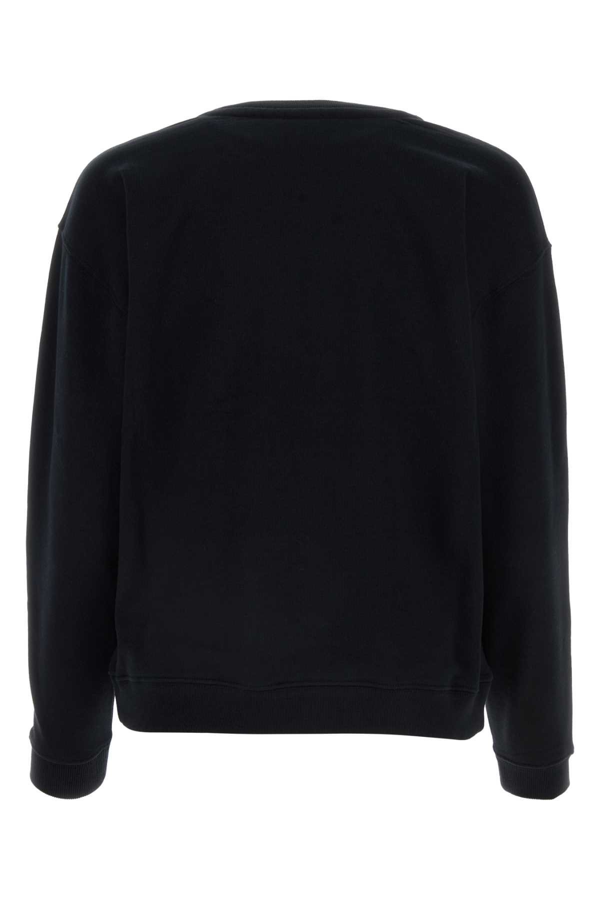 Kenzo Midnight Blue Cotton Sweatshirt In Black