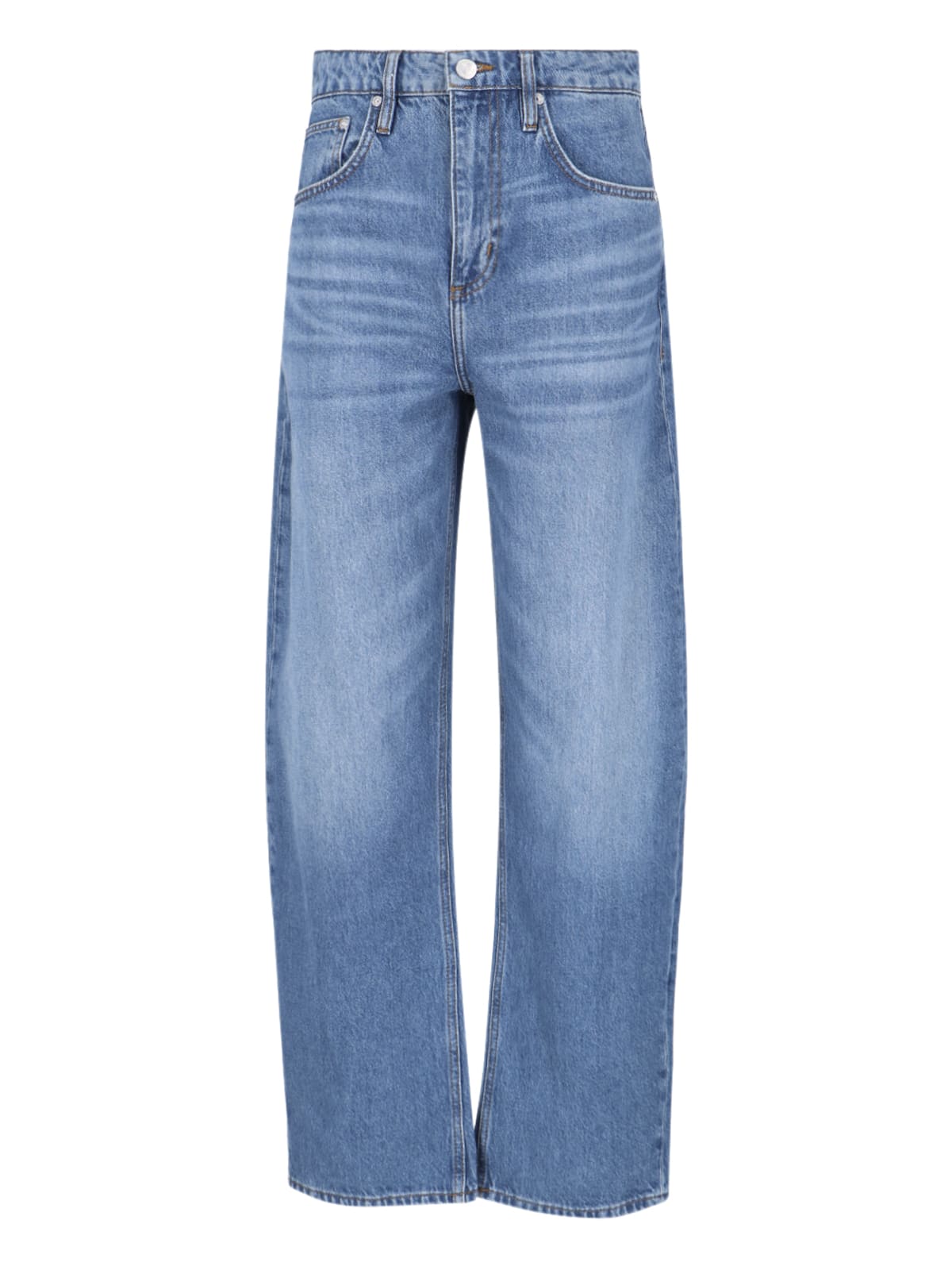 Shop Frame Straight Jeans In Blue