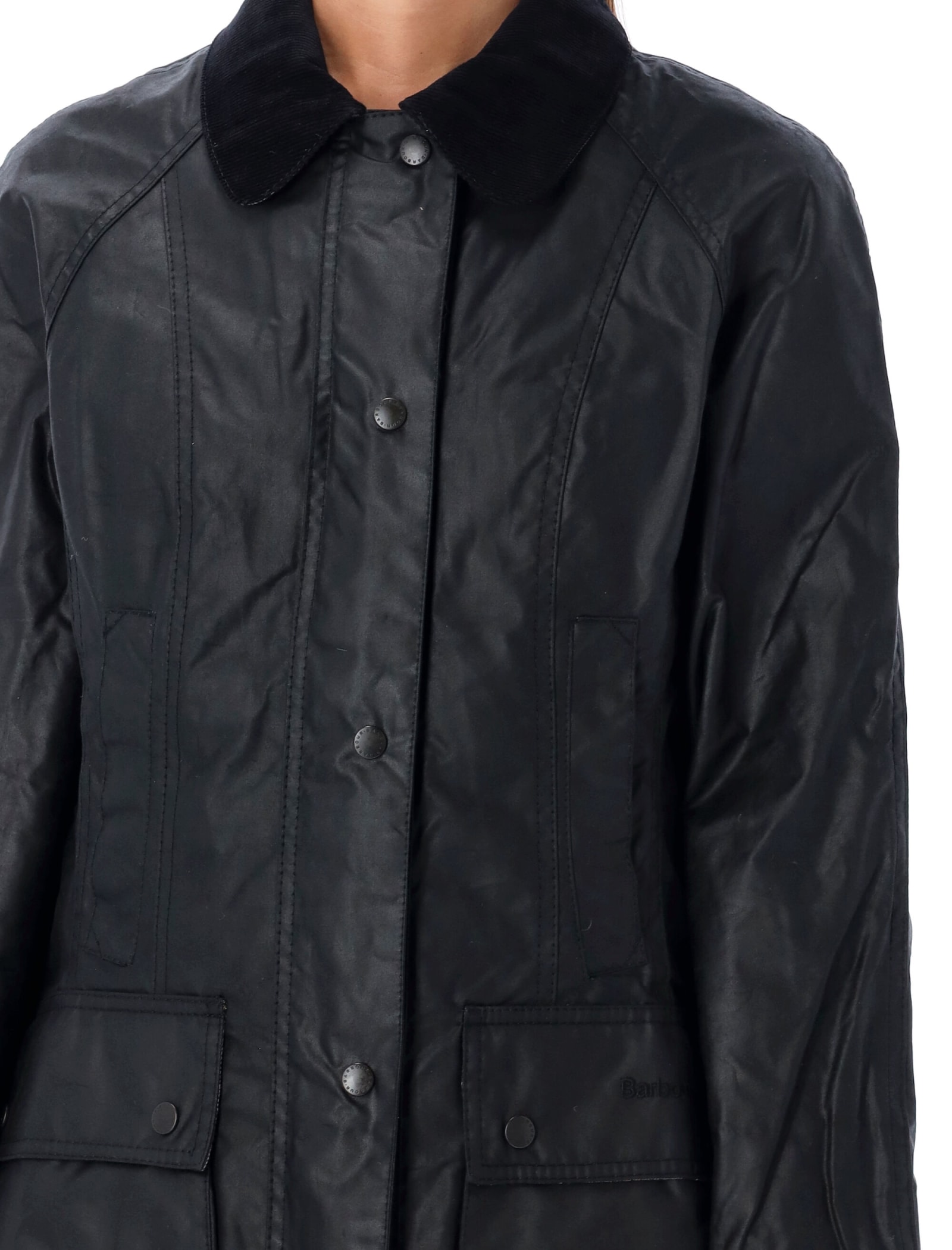 Shop Barbour Beadnell® Wax Jacket In Black