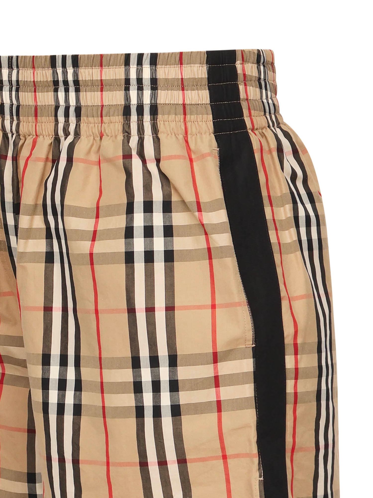 Burberry Check Shorts In Multi