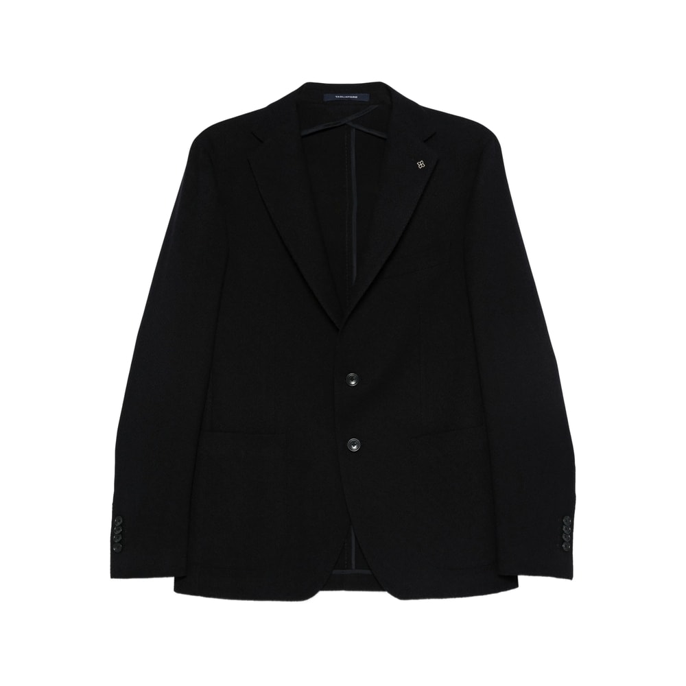 Tagliatore Three-button Wool Blazer In Blue