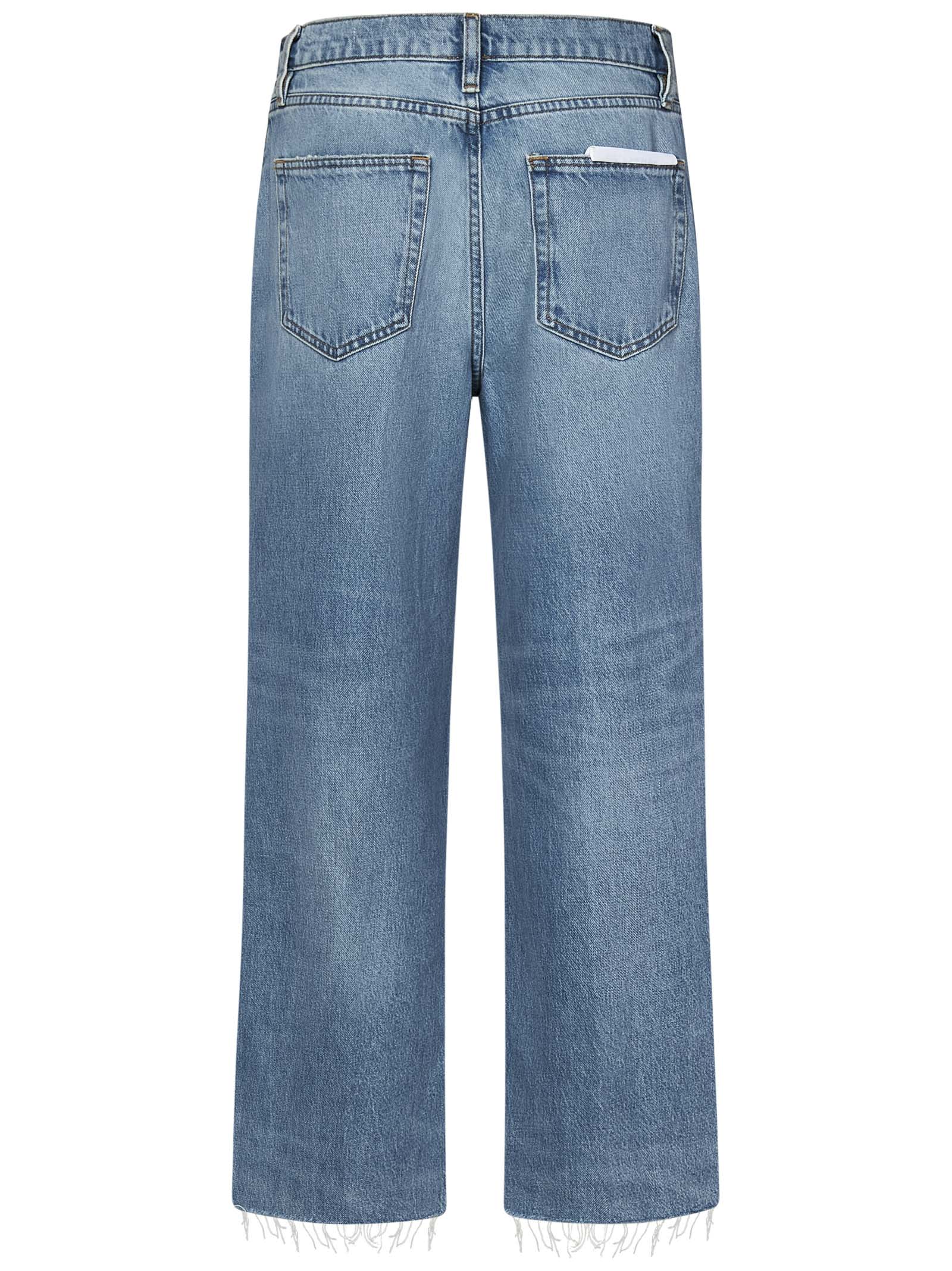 Shop Frame Denim The Relaxed Straight Jeans In Blue