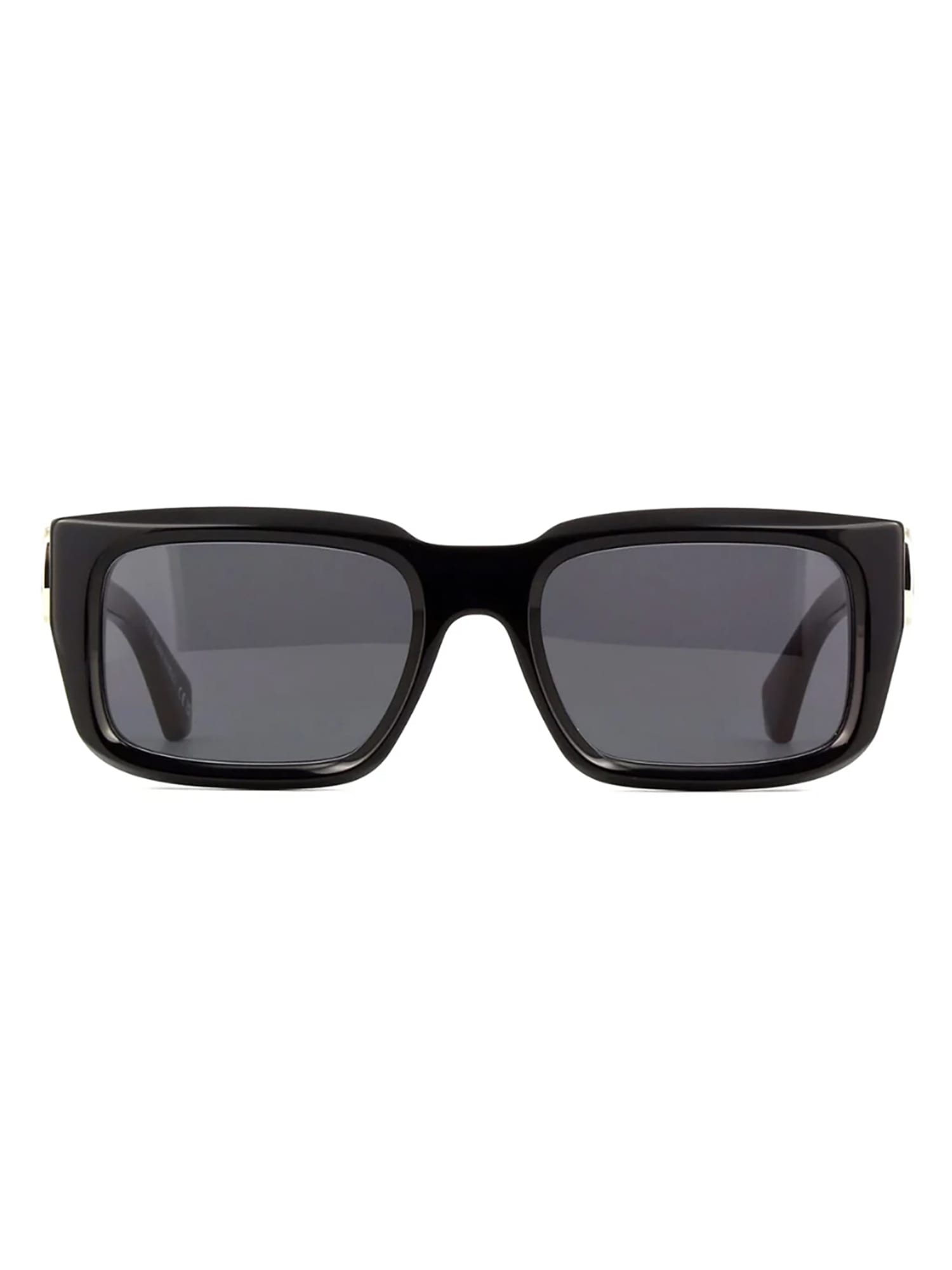 Shop Off-white Oeri125 Hays Sunglasses In Black Dark Grey