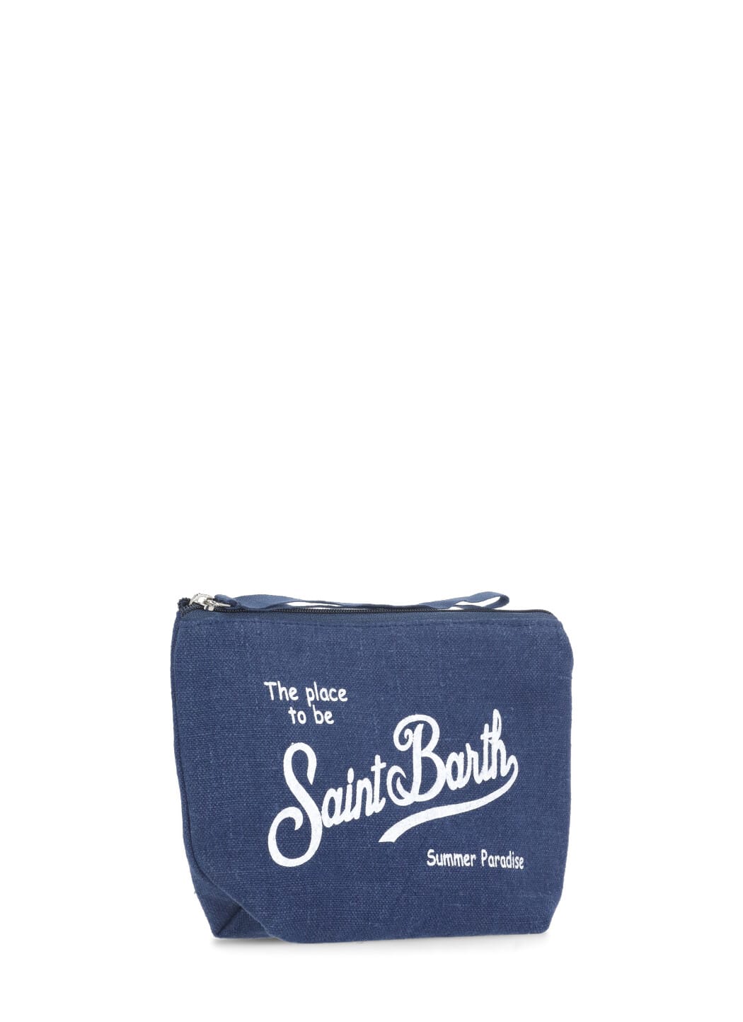 Shop Mc2 Saint Barth Aline Linen Pochette