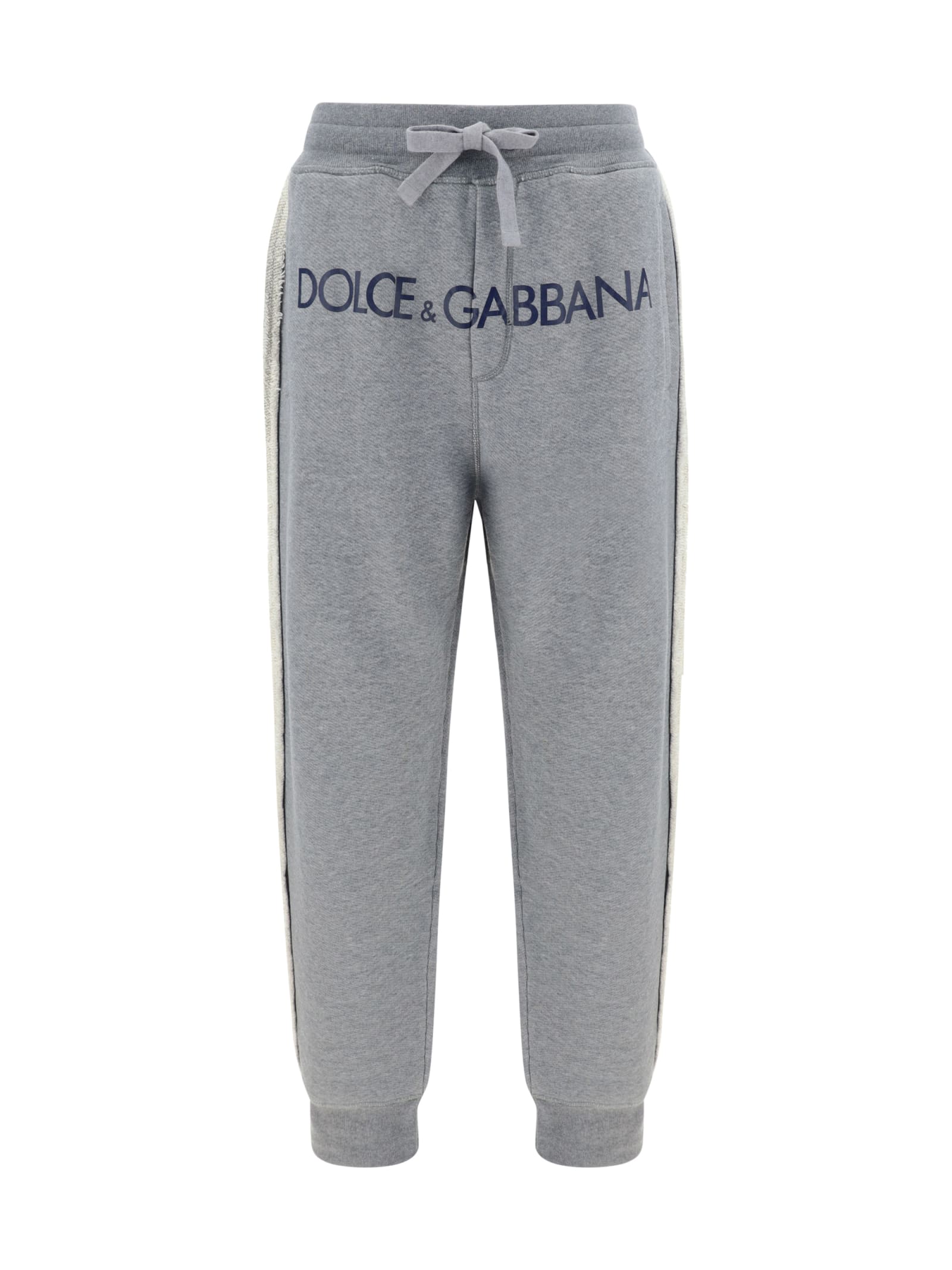 Shop Dolce & Gabbana Sweatpants In Grigio Melange