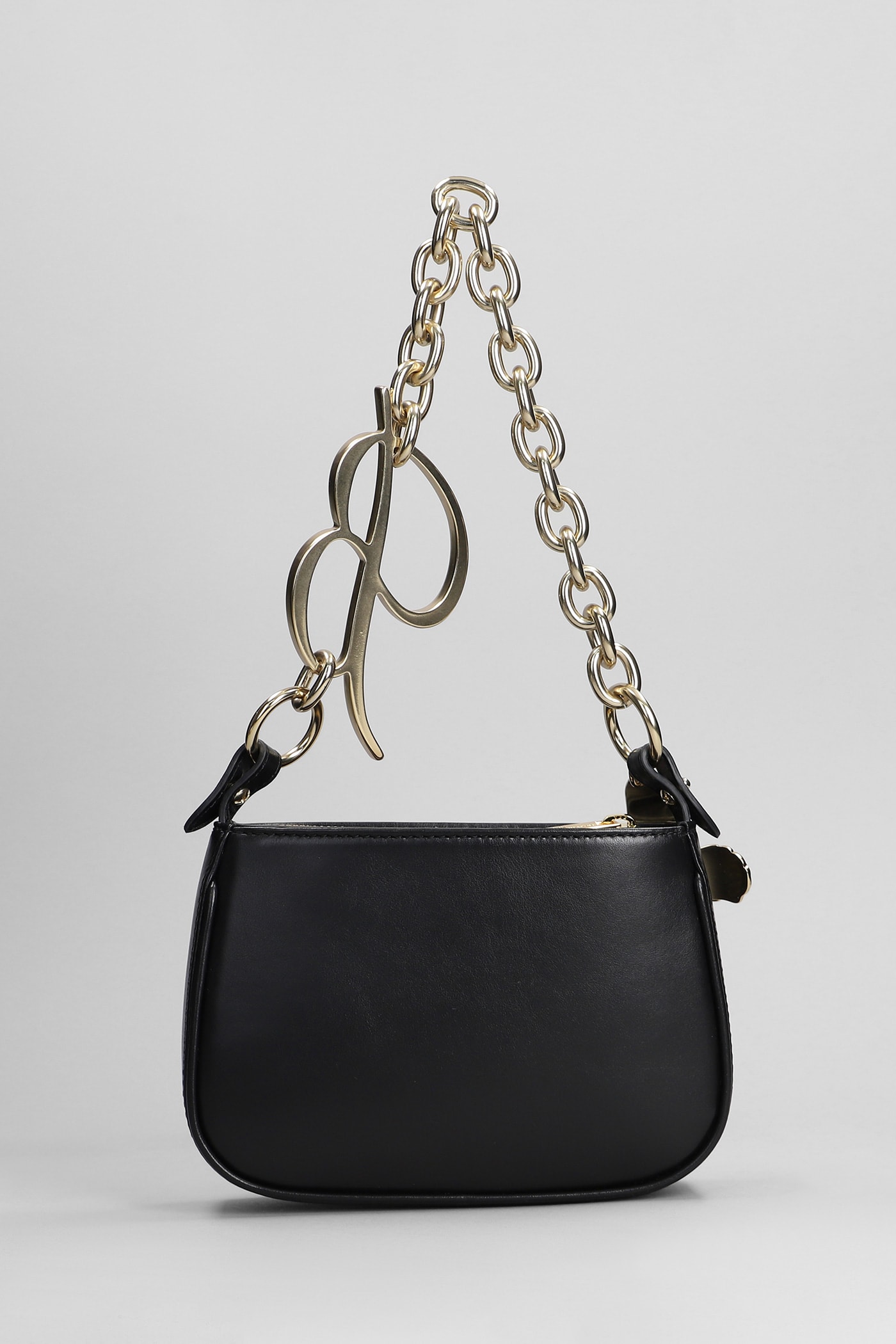 Shop Blumarine Shoulder Bag In Black Leather
