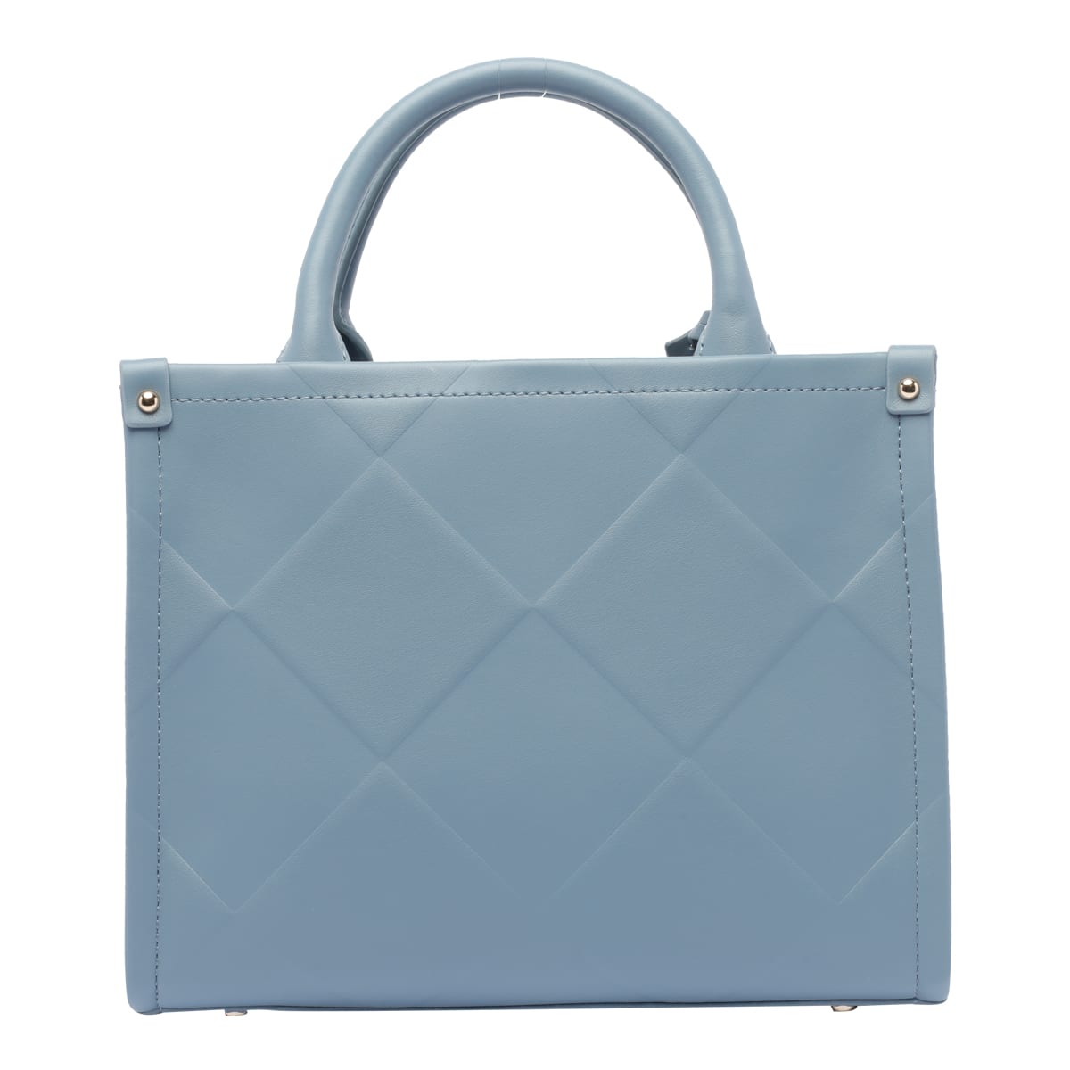 Liu •jo Quilted Denim Cross-body Bag With 2 Handles In Blue