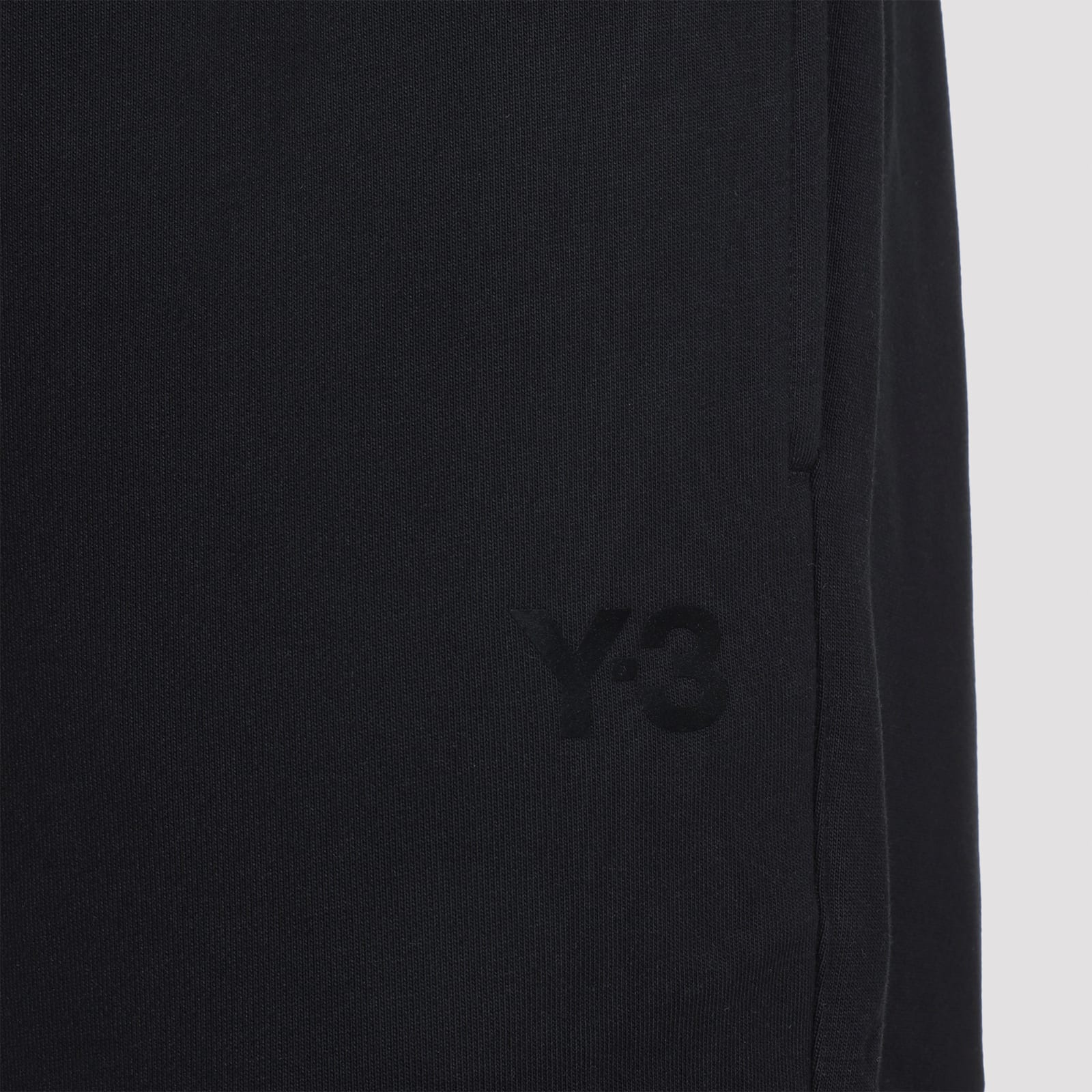 Y-3 Adidas Cotton Track-pants In Black