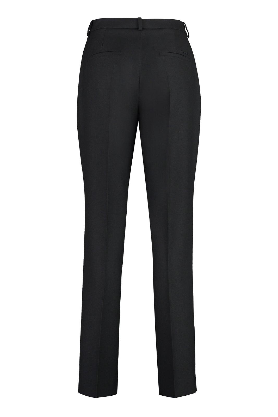 Shop Calvin Klein Pleat Tailored Trousers In Nero