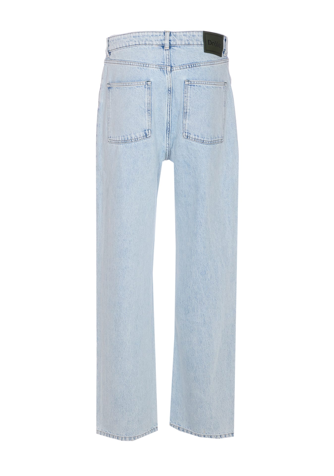 Drôle De Monsieur Tailored Trousers With 5 Pockets And Belt Loops In Blue