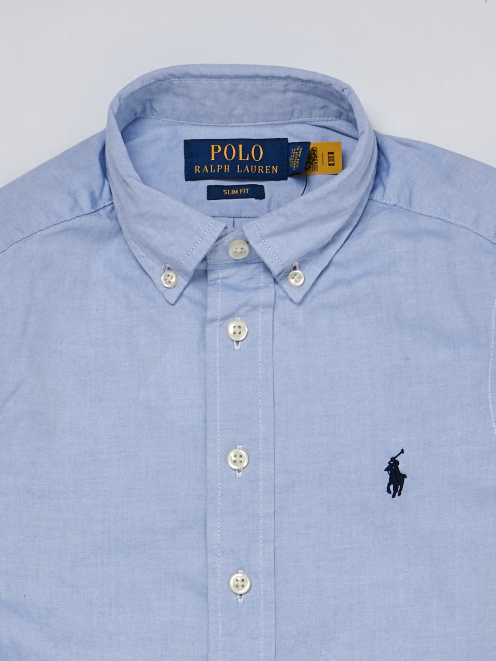 Shop Polo Ralph Lauren Shirt Shirt In Celeste