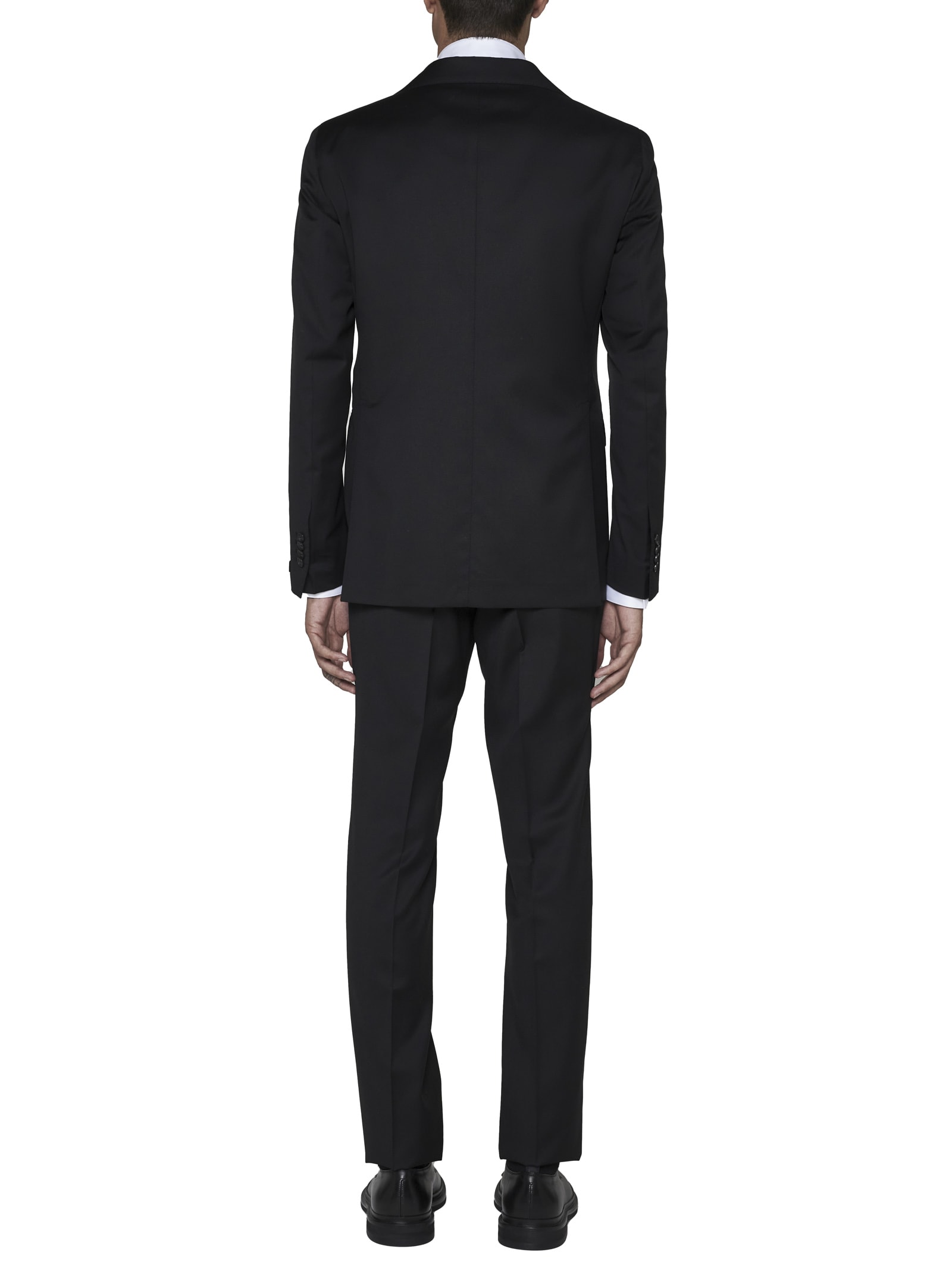 Shop Tagliatore Suit In Black