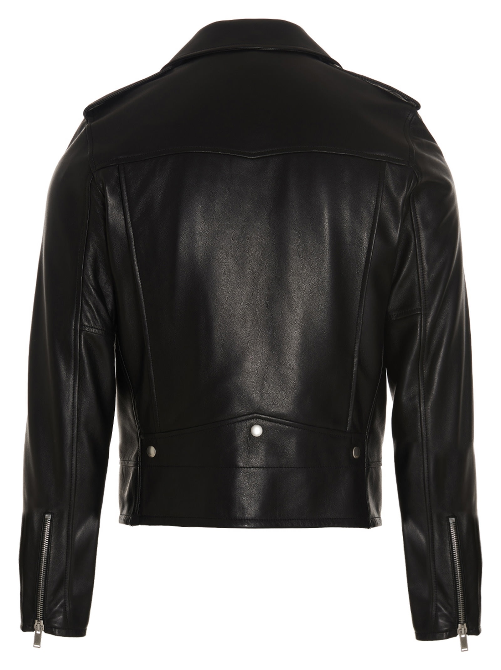 Shop Saint Laurent Classic Motorcycle Nail In Black