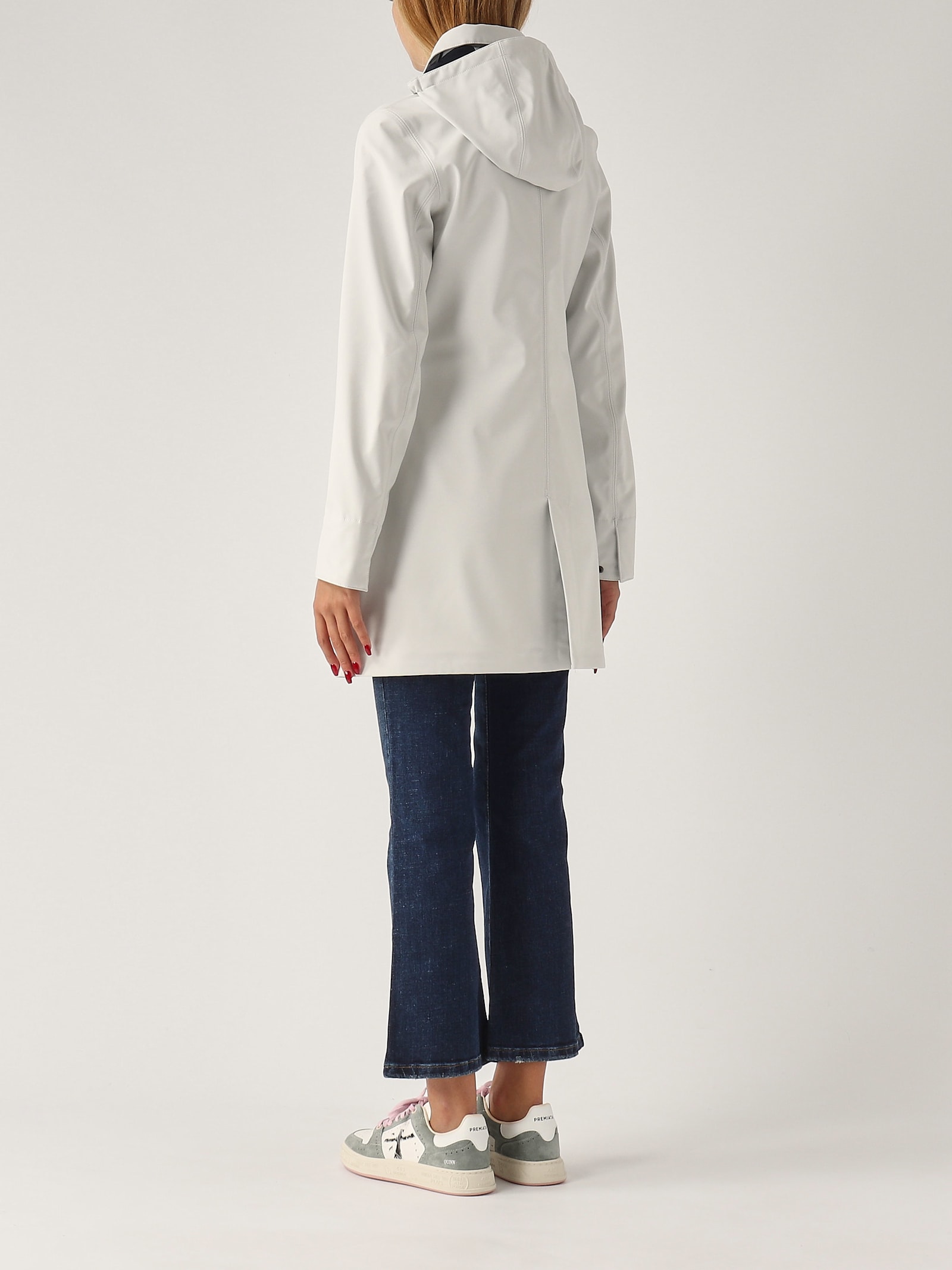 Shop K-way Mathy Bonded Jacket In Bianco