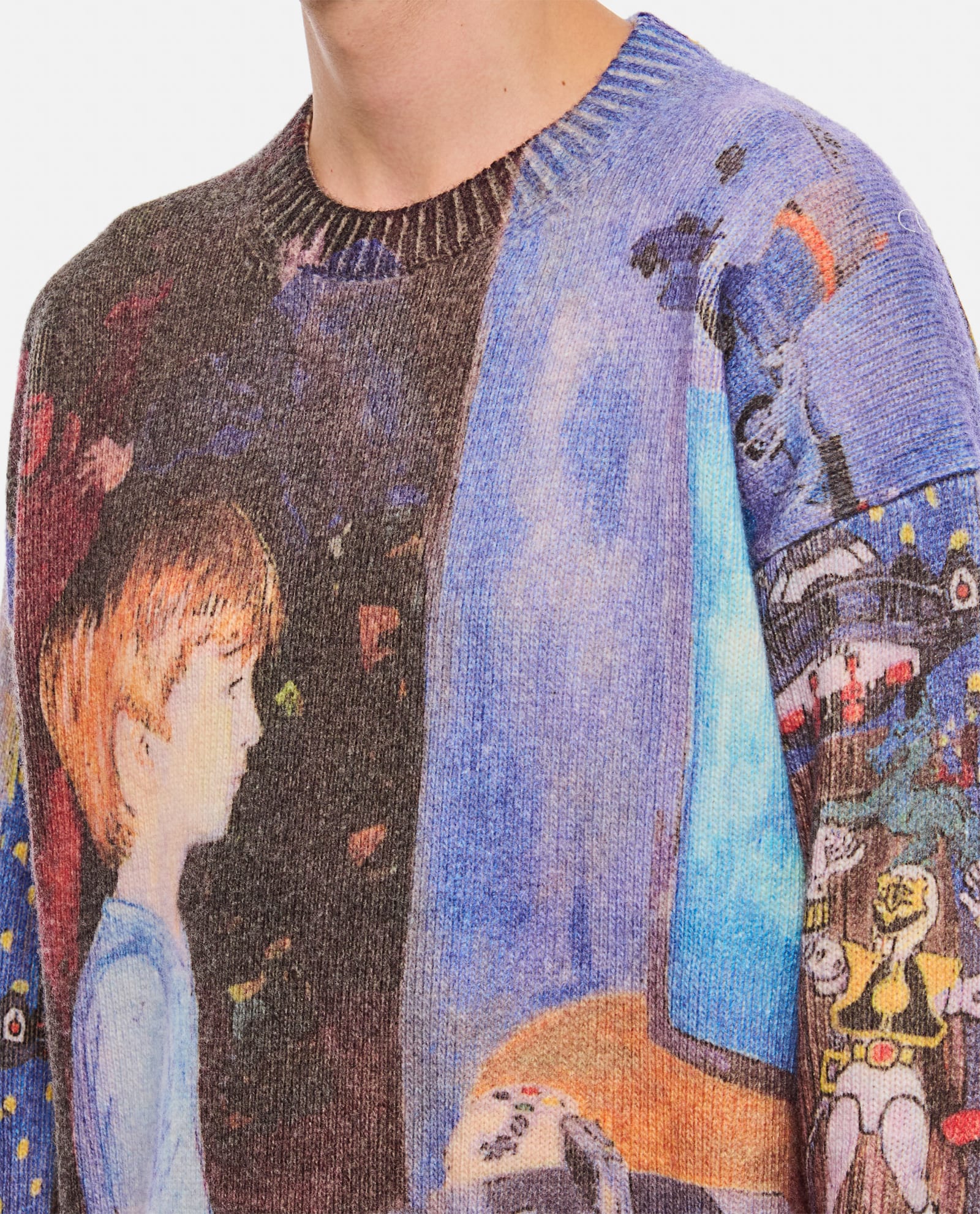 Shop Jw Anderson Printed Jumper In Multicolour