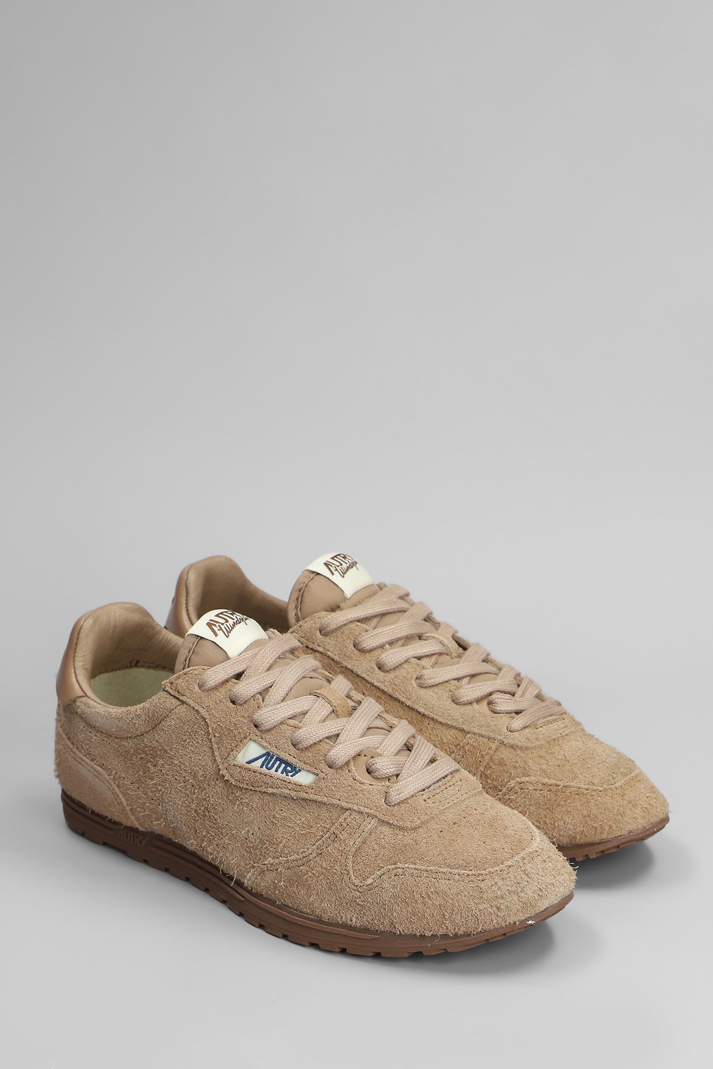 Autry Windspin Sneakers In Brown Suede In Brown
