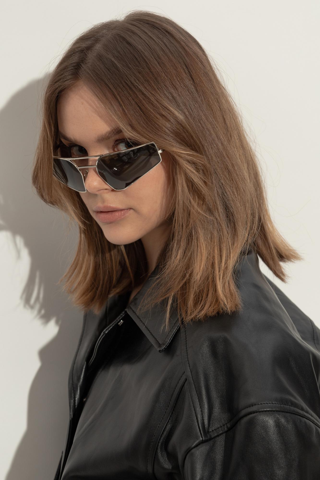 Rick Owens Sunglasses Prong In Silver