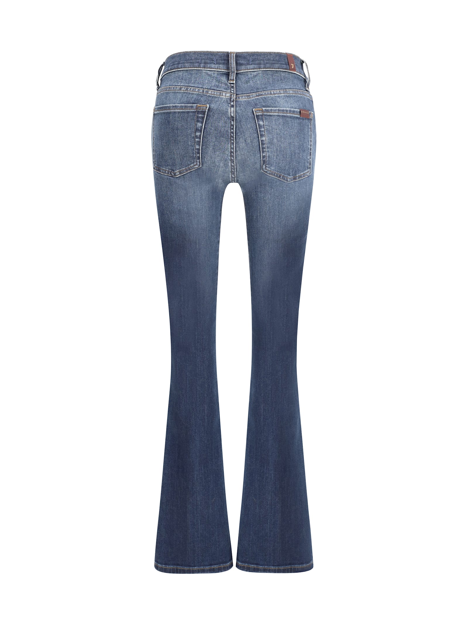 7 For All Mankind Gran Canyon Dark Blue Bootcut Jeans In Dark Blue