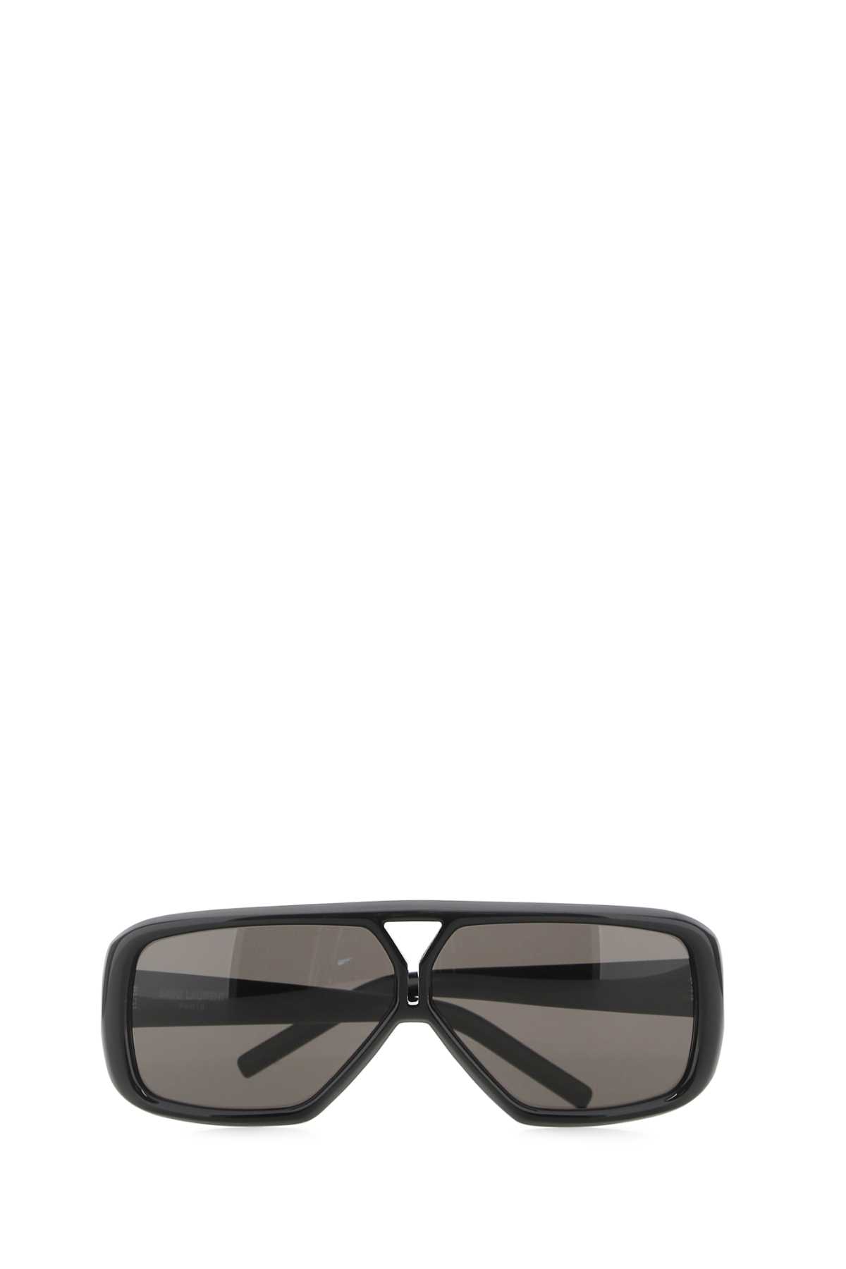 Saint Laurent Black Acetate Sl 569 Y Sunglasses In Black