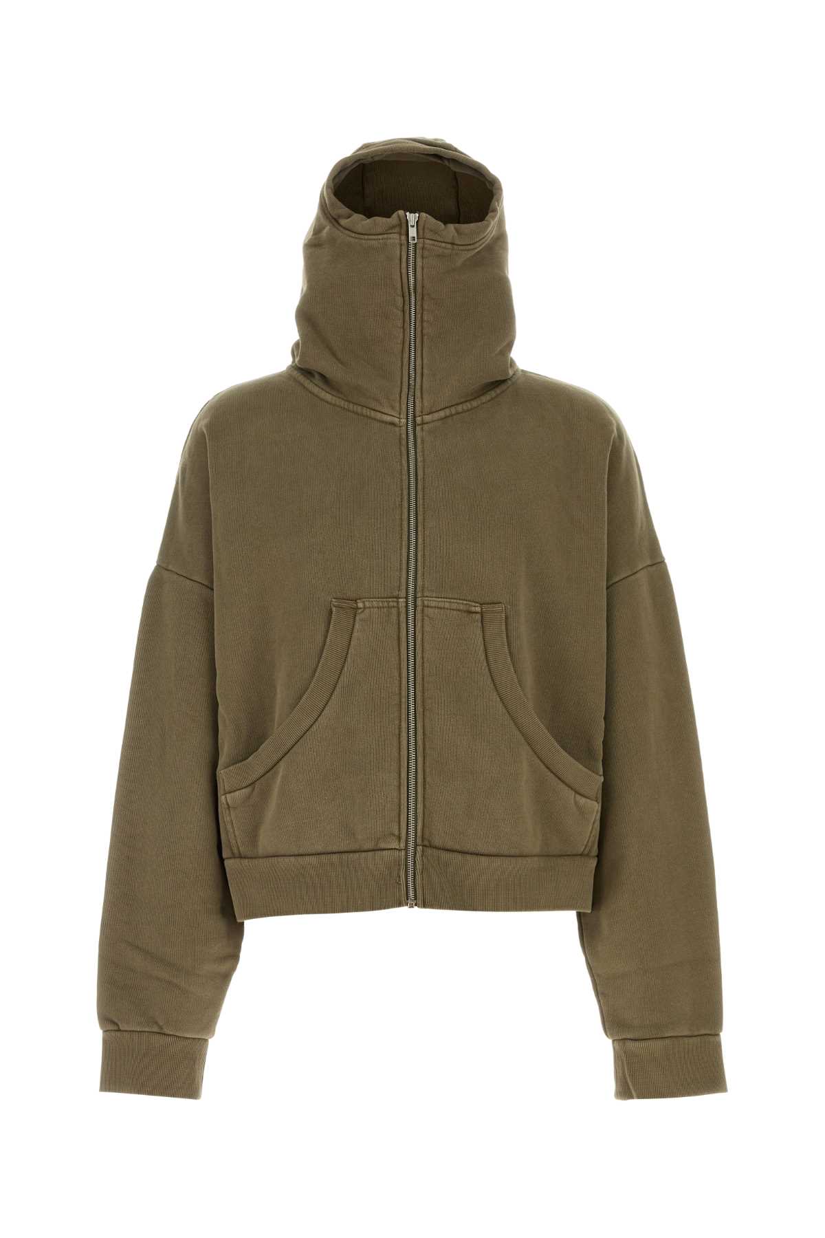 Entire Studios Army Green Cotton Oversize Sweatshirt