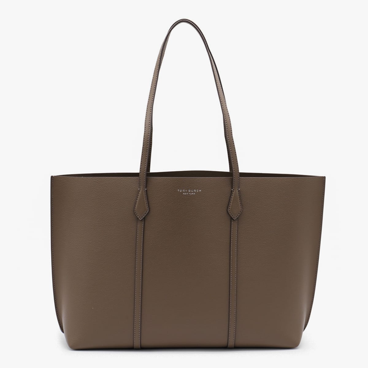 Tory Burch Brown Leather Perry Tote Bag In Brown