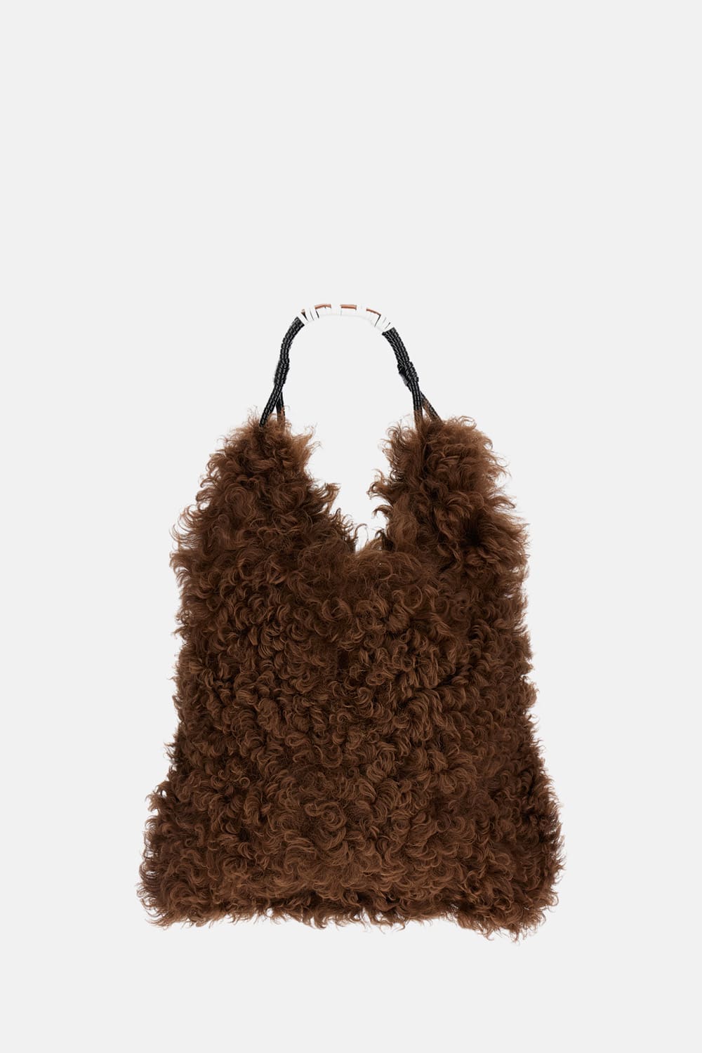 Plan C Handle Shoulder Bag In Brown