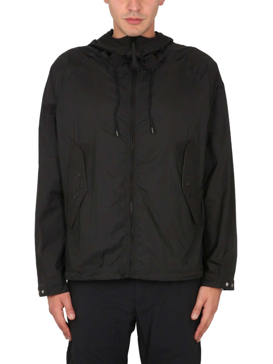 Ten C Parka Short Combo Bonded In Black