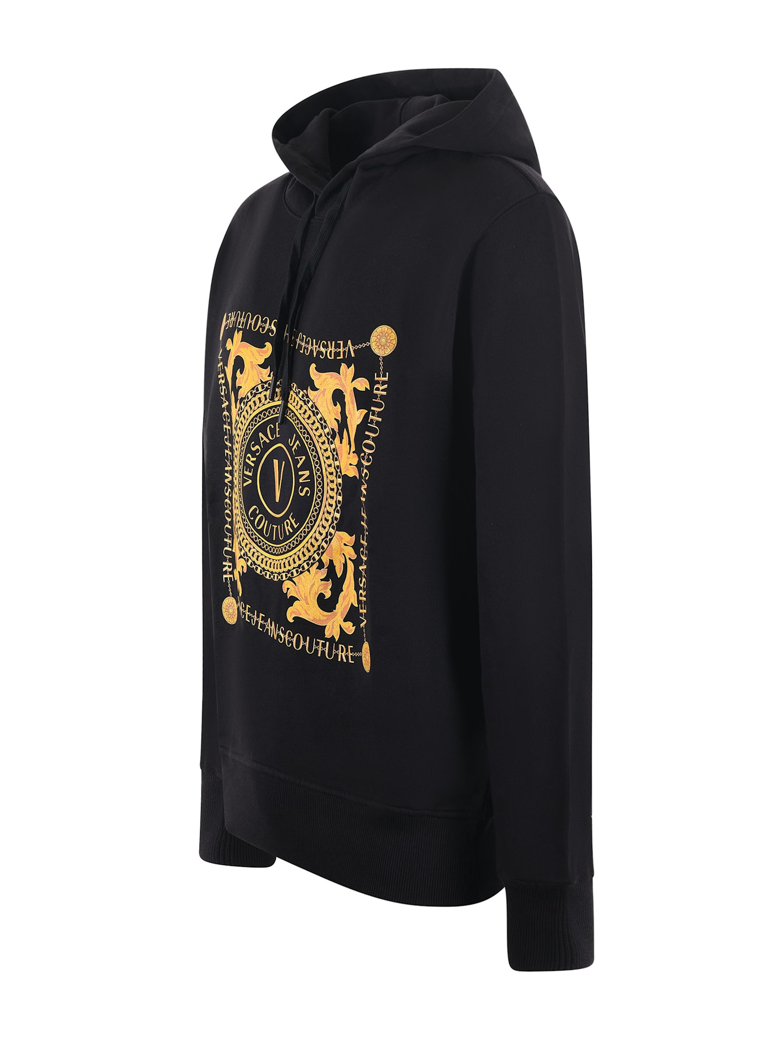 Shop Versace Jeans Couture Sweatshirt In Black