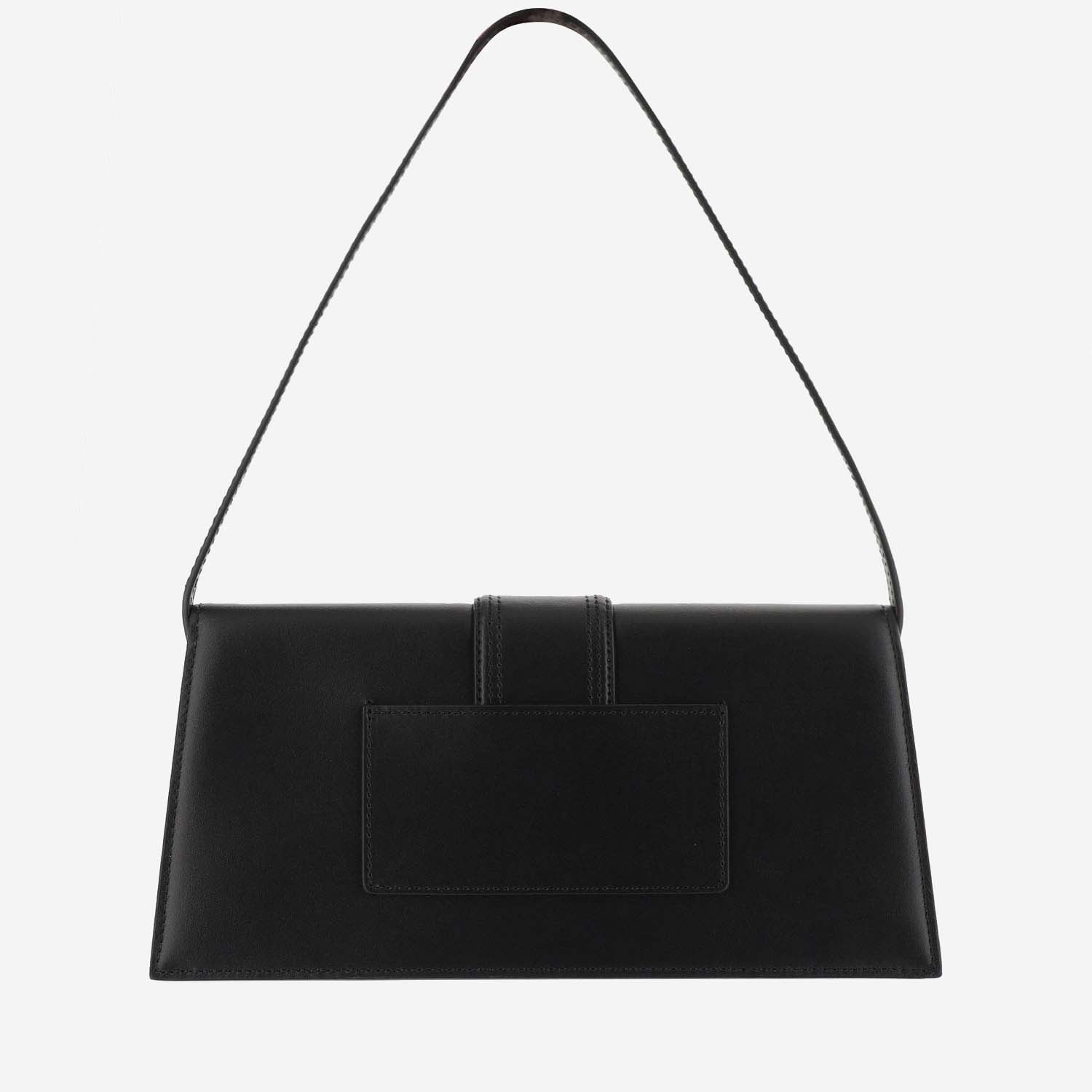 Jacquemus Le Bambino Small Leather Shoulder Bag In Black