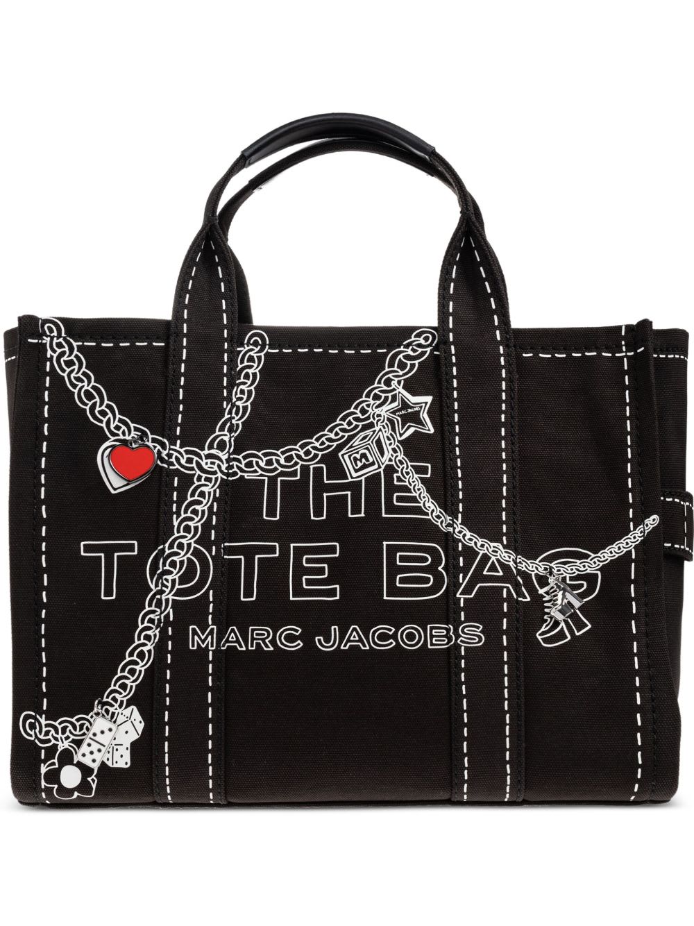 Marc Jacobs The Medium Tote Canvas Tote In Black